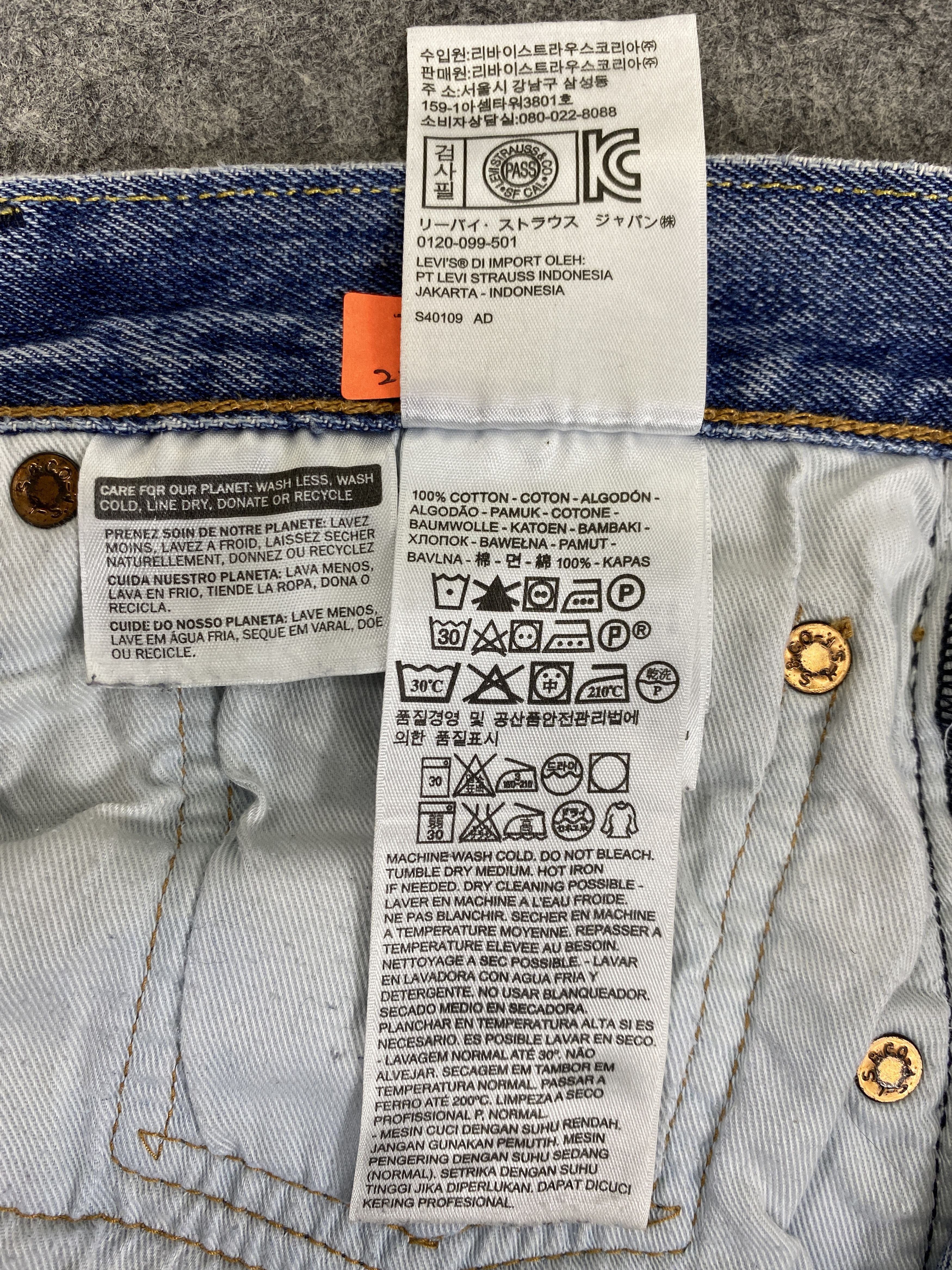 Levi's Dirty Used Blue Vintage Levi's 501 35x30.5 Denim -JN2389 Size US 35 - 10 Thumbnail