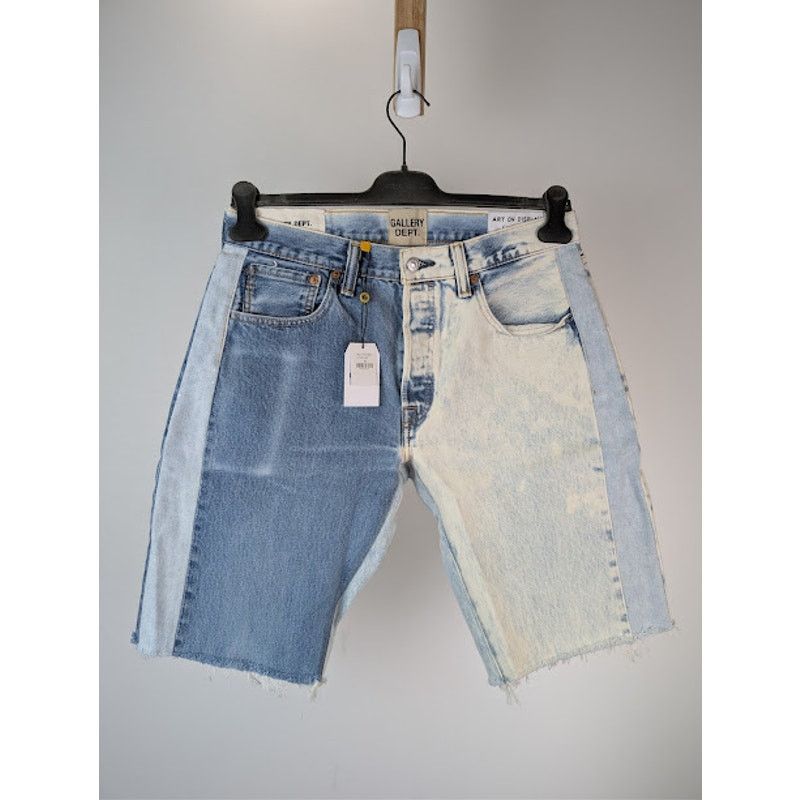 Gallery Dept. o1rshd1 Paneled Denim Shorts in Indigo Blue / Off White Size US 32 / EU 48 - 10 Thumbnail