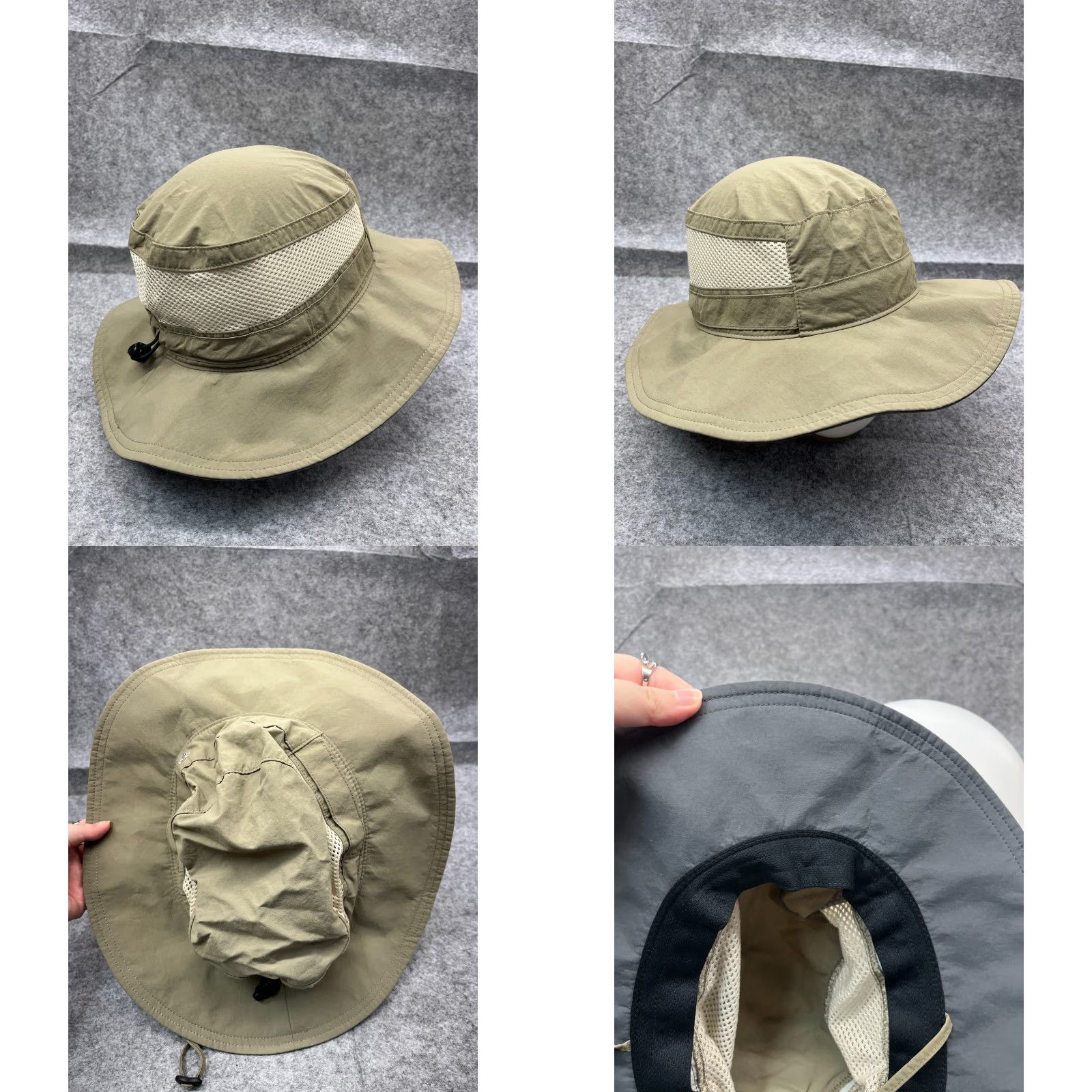 Vintage Columbia Sun Bucket Hat Adult One Size Green Nylon Polyester Lined Camp Outdoors Hat/Cap Mens Womens Unisex Size ONE SIZE - 8 Thumbnail