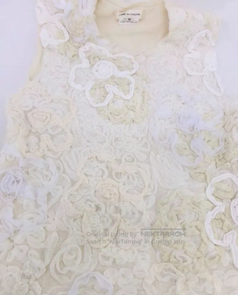 Comme des Garcons Comme Des Garcons 3D Rose Flower Vest Size M / US 6-8 / IT 42-44 - 3 Thumbnail