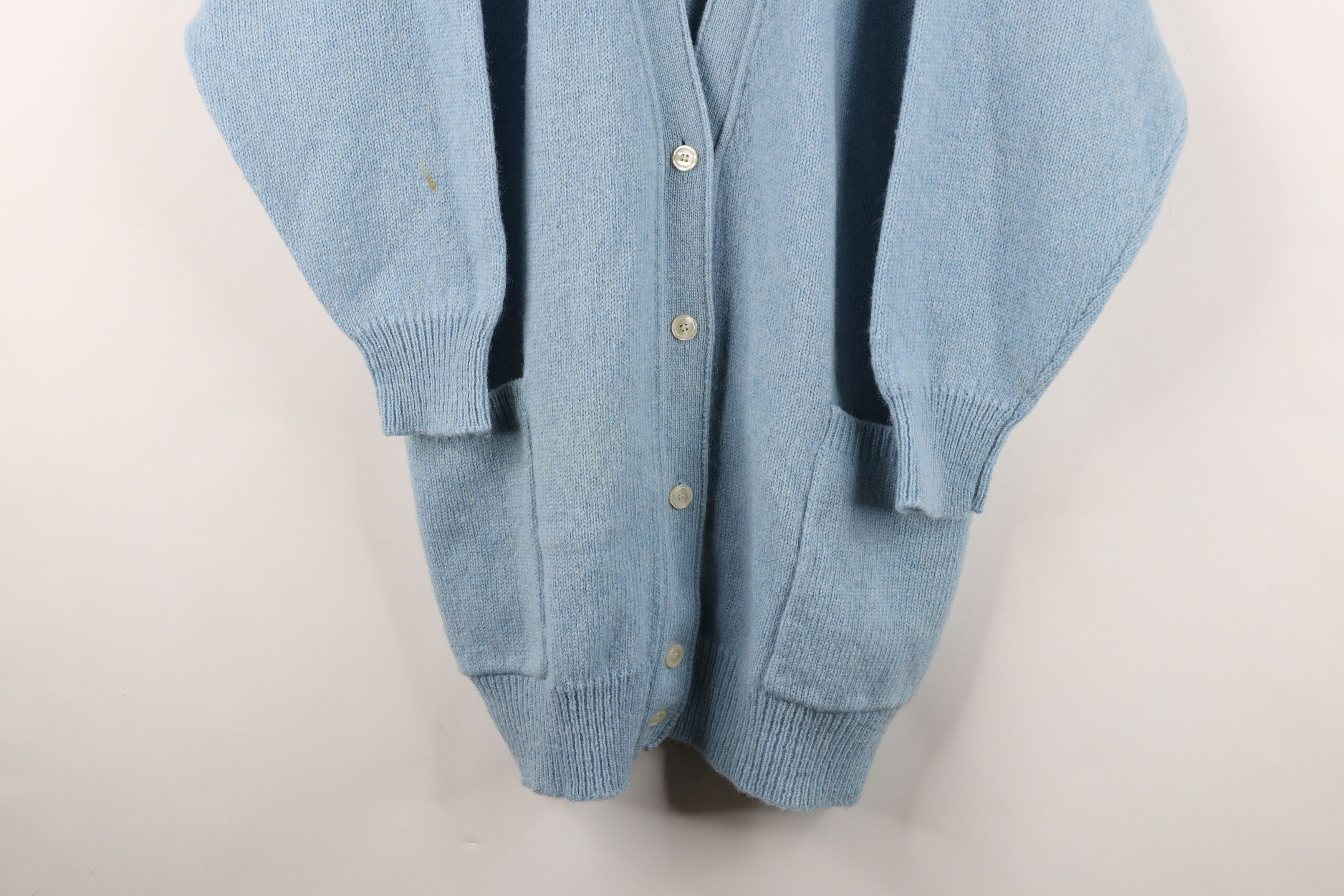 Vintage Vintage 90s Streetwear Wool Knit Baggy Cardigan Sweater Size M / US 6-8 / IT 42-44 - 3 Thumbnail