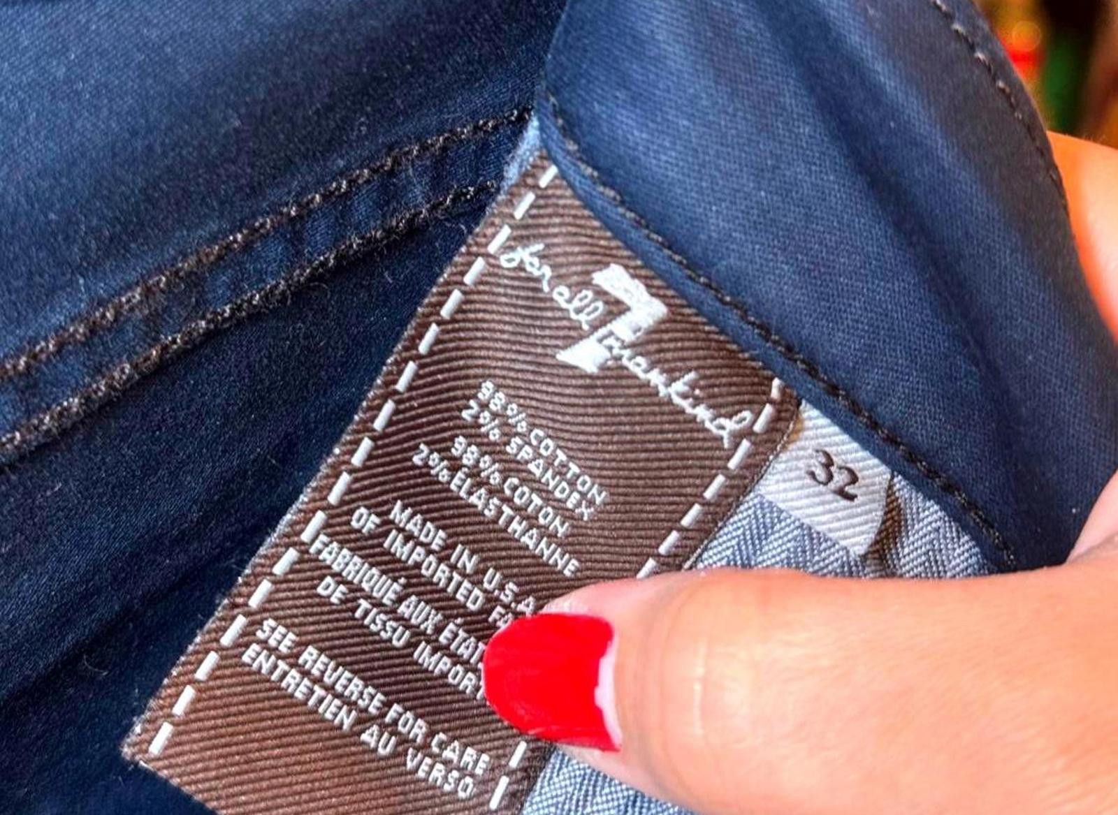 7 For All Mankind 7 For All Mankind Crocodile Print Jeans, 32 Size 32" / US 10 / IT 46 - 4 Thumbnail