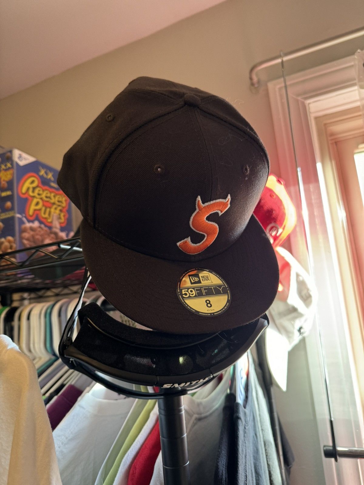 Supreme Supreme S Logo New Era Devil Hat Brown 8 | Grailed