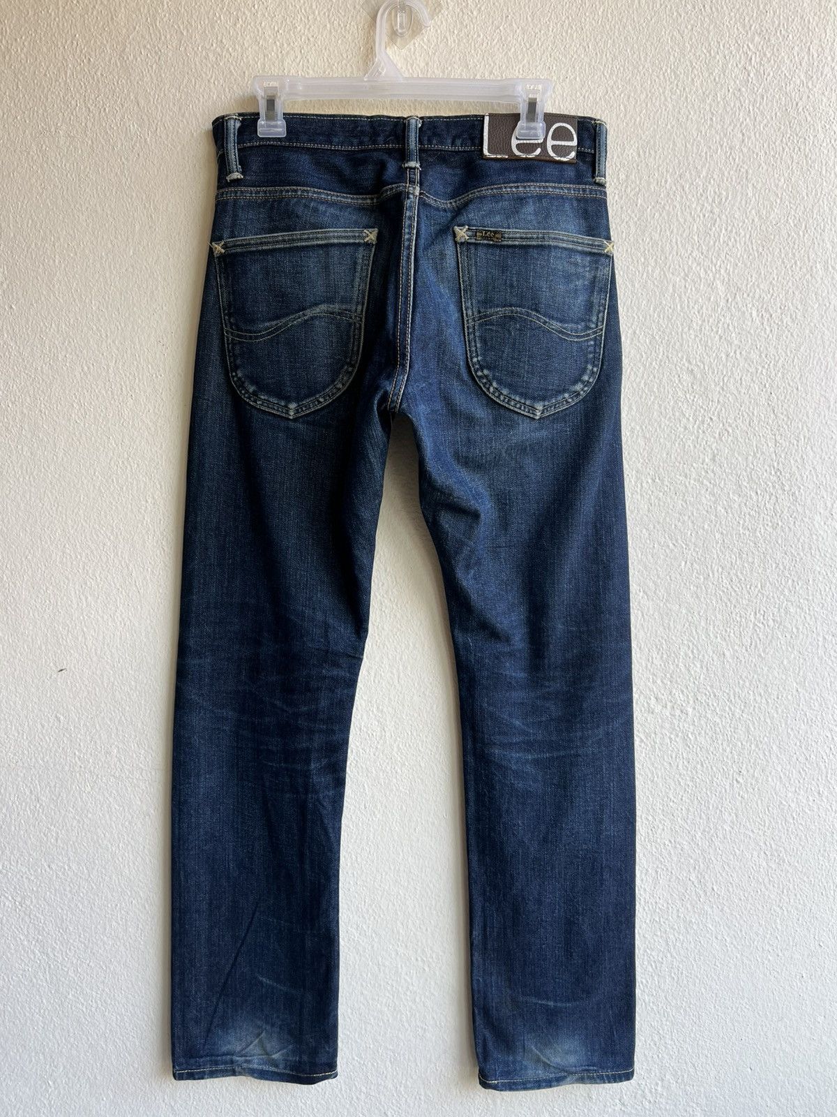 Lee Lee 101 Pure Indigo Dye Mud Denim Blue Line Selvedge Jeans Size US 29 - 3 Thumbnail