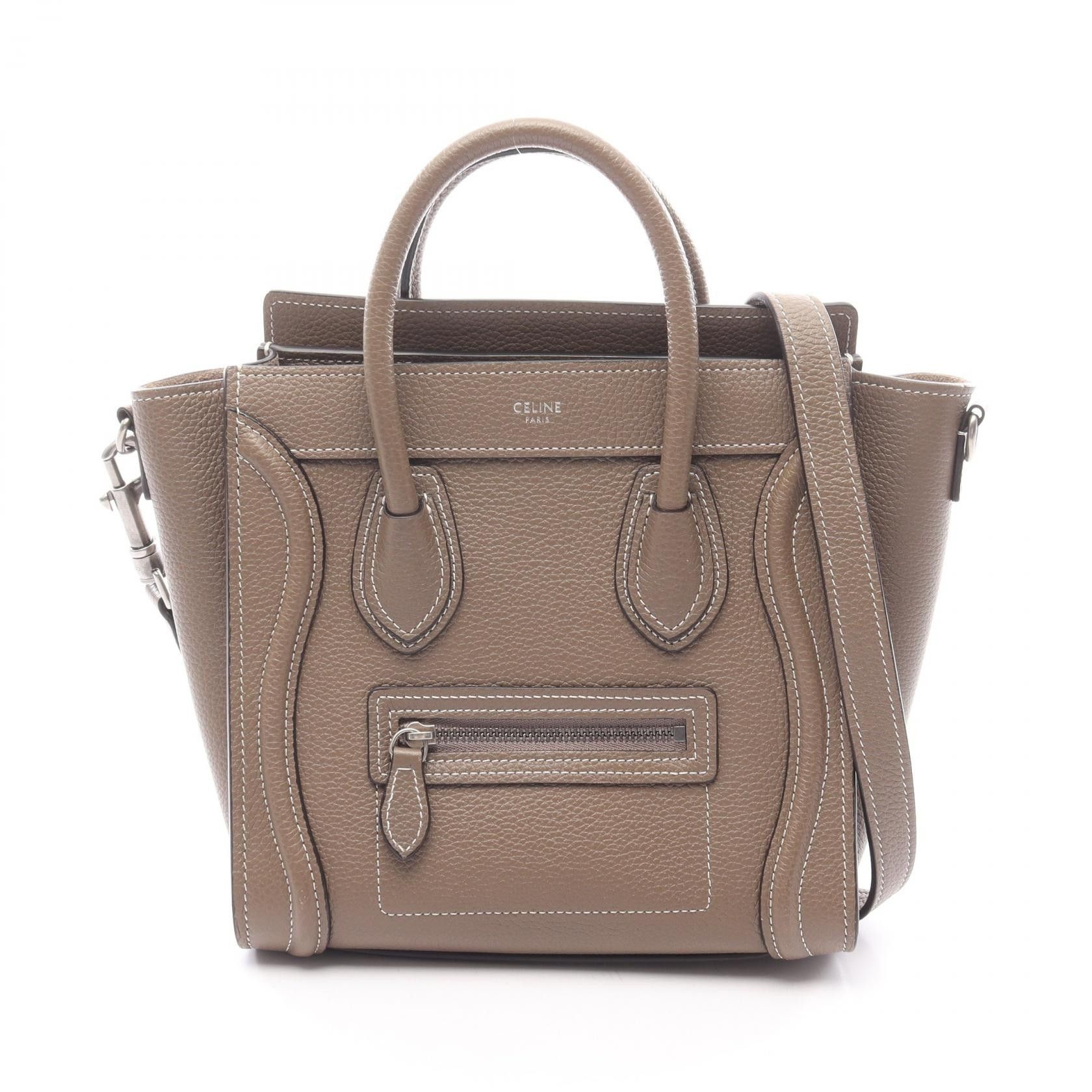 Celine Celine Celine Luggage Nano Shopper Leather Handbag Leather Handbag DUTY FREE for USA Size ONE SIZE - 1 Thumbnail