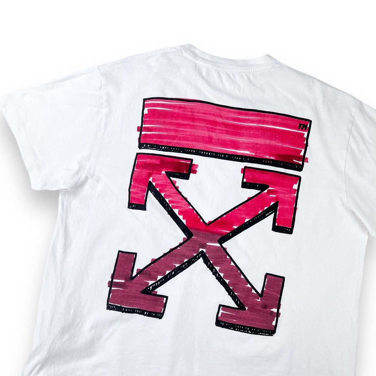 Off-White Off-White Marker Arrows White T Shirt | Grailed