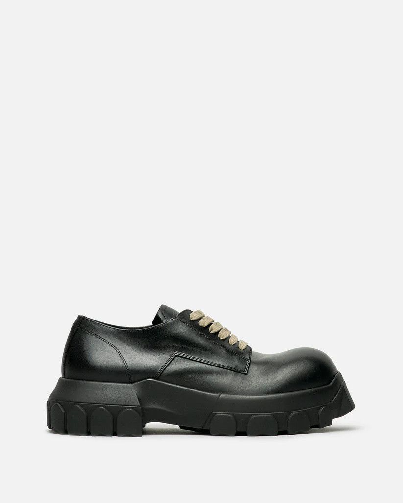 Rick Owens o1s1v1r1oon0825 Lace Up Tractor in Black Size US 11 / EU 44 - 2 Thumbnail