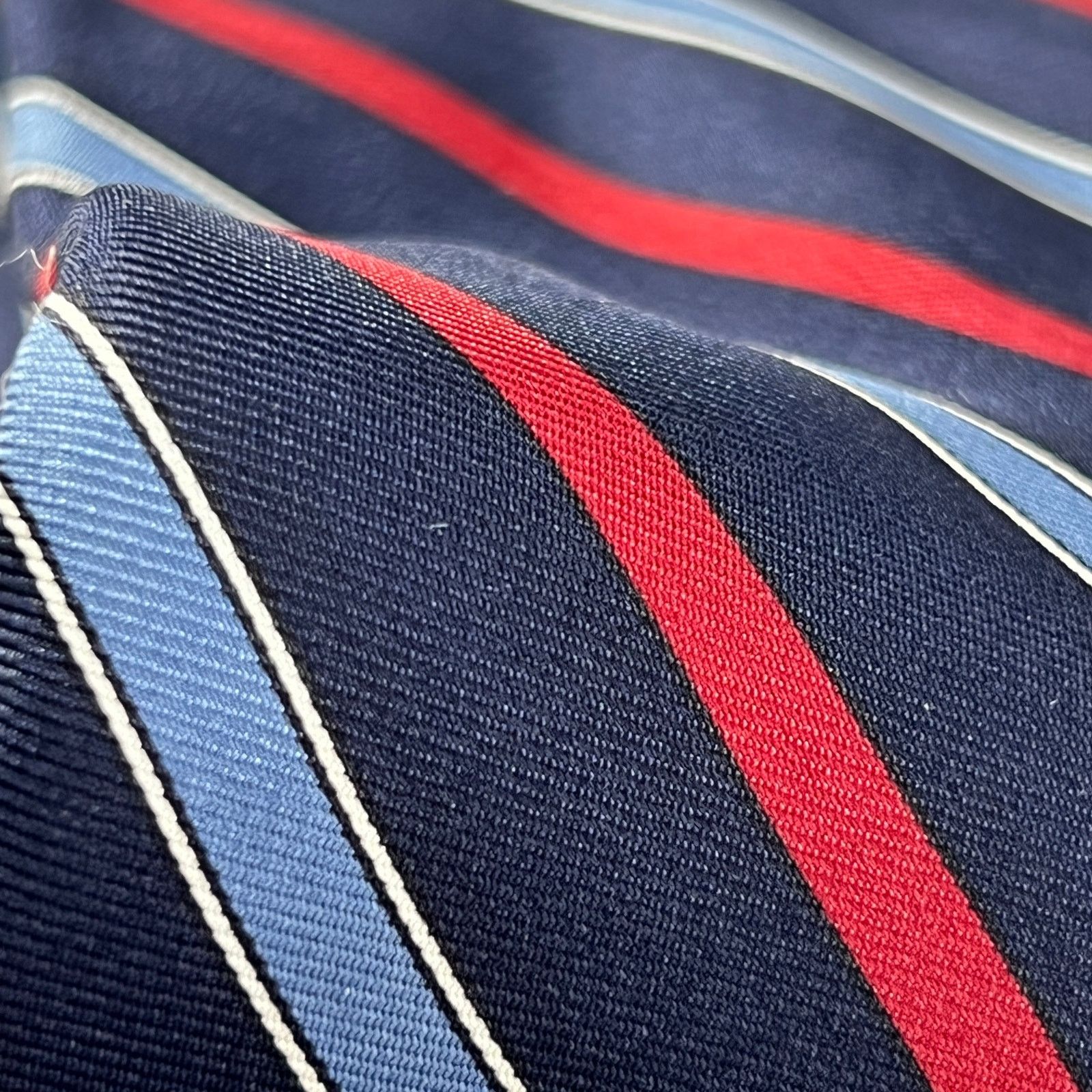 Yves Saint Laurent Yves Saint Laurant YSL Men's Tie Black Blue All Silk Necktie Size ONE SIZE - 5 Thumbnail