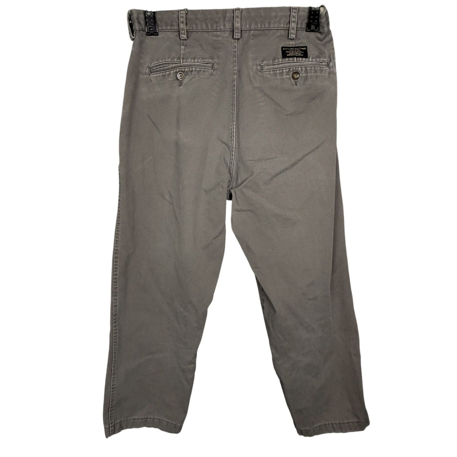 Banana Republic Vtg Banana Republic Men's 32R Faded Green 100% Cotton Khakis Size US 32 / EU 48 - 2 Thumbnail