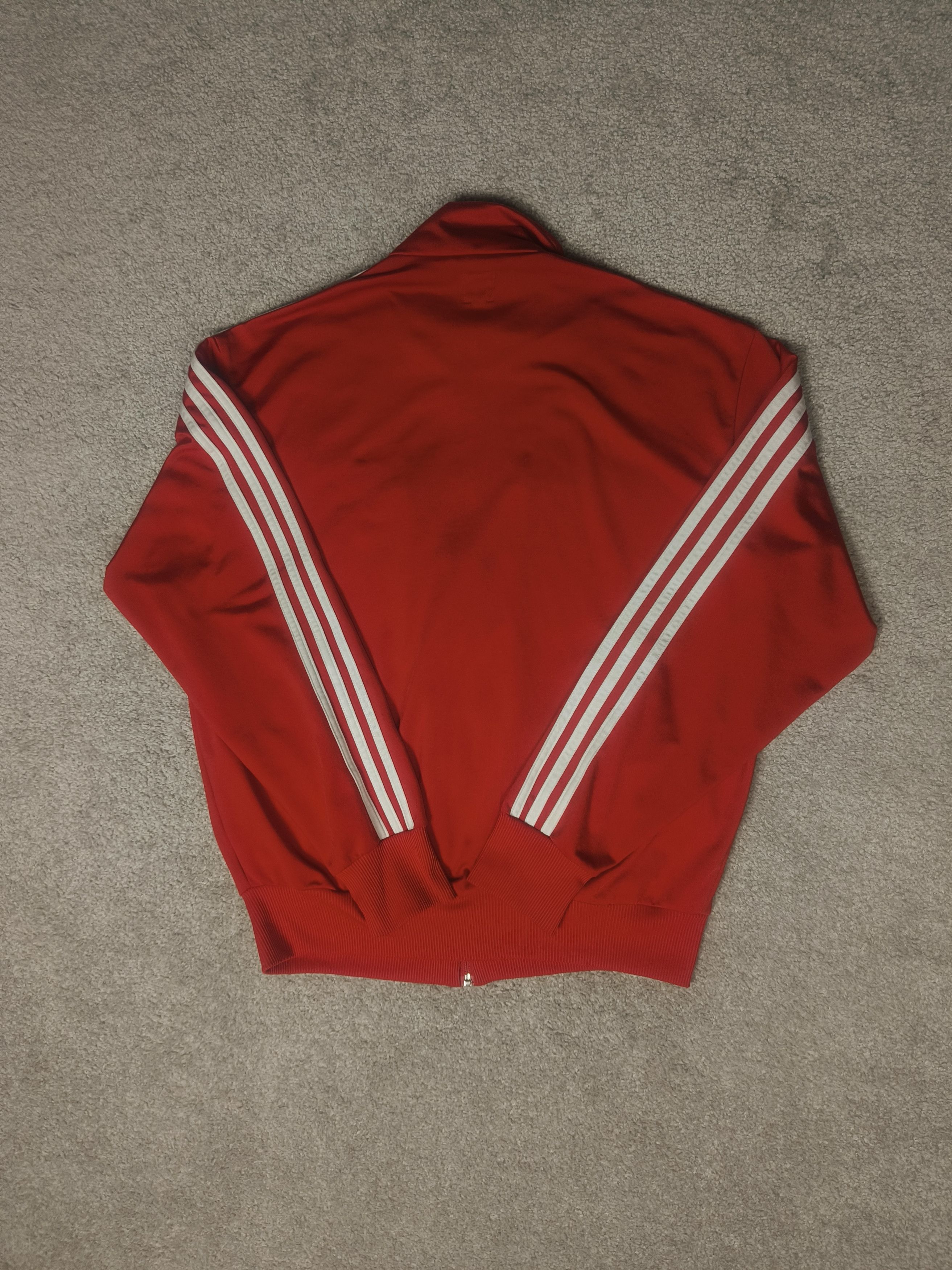 Adidas Adidas Originals 2000s Red White 3-Stripes Track Jacket Size US L / EU 52-54 / 3 - 3 Thumbnail