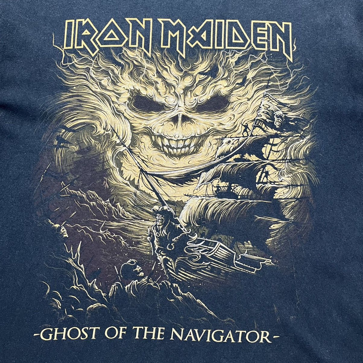Band Tees × Vintage Vintage Iron Maiden Ghost Of The Navigator Tee Rock Band Size US XL / EU 56 / 4 - 3 Thumbnail