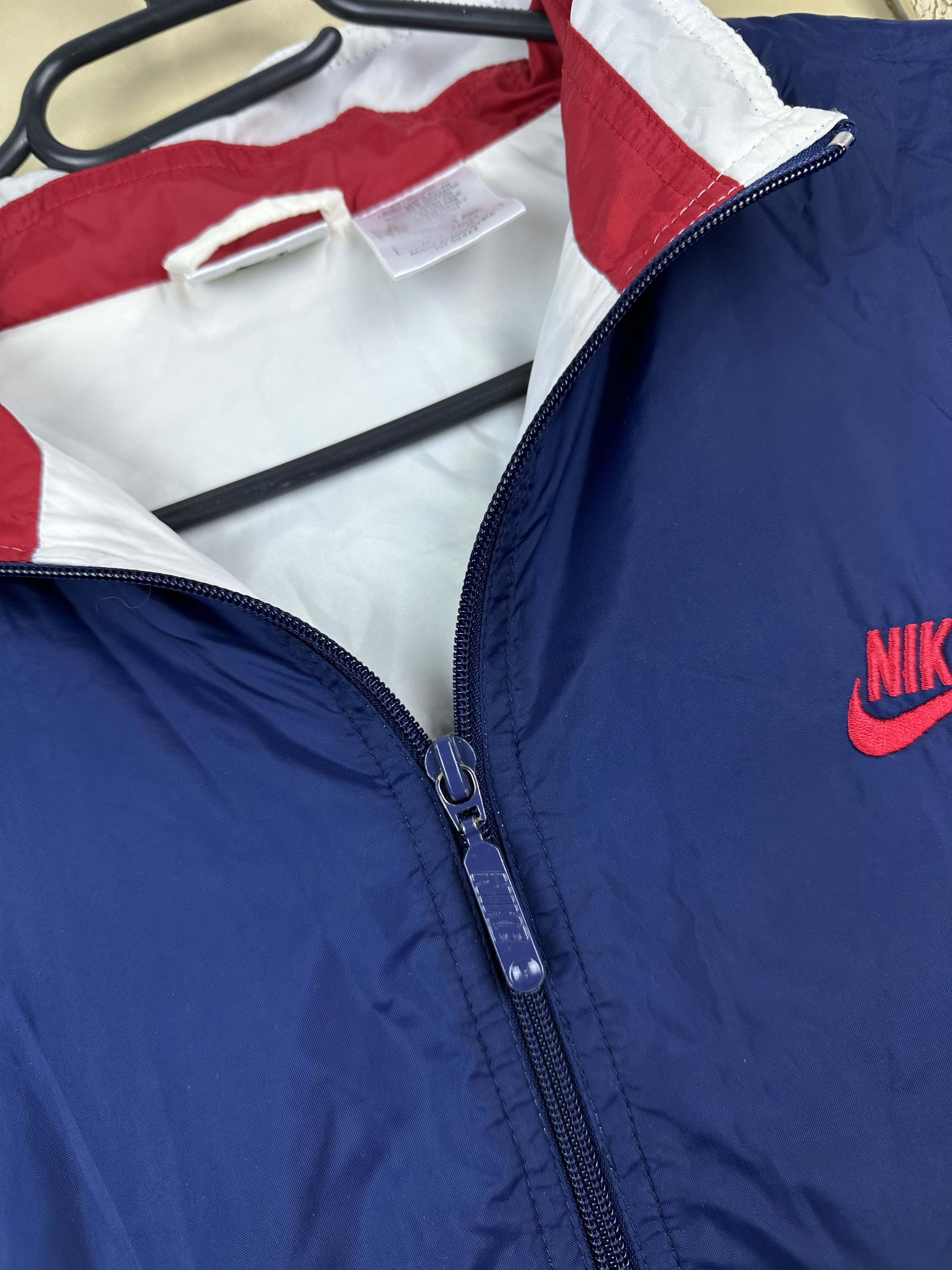 Nike × Vintage Vintage Nike Nylon Jacket Track Top Zip Swoosh Rare Size US M / EU 48-50 / 2 - 4 Thumbnail