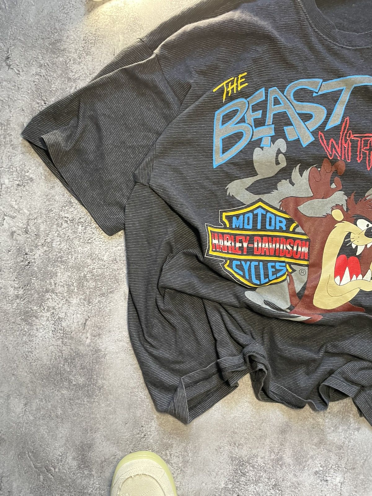 Harley Davidson Vtg 1993 Harley Davidson Tazmanian Taz 90s Tee Size US XXL / EU 58 / 5 - 3 Thumbnail