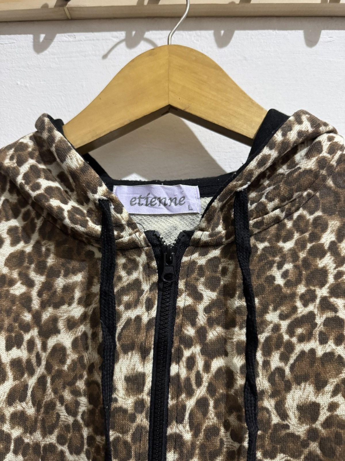 Japanese Brand Y2k ETIENNE LEOPARD POEM IFSIXWASNINE LGB STYLE ZIP HOODIE Size US M / EU 48-50 / 2 - 5 Thumbnail