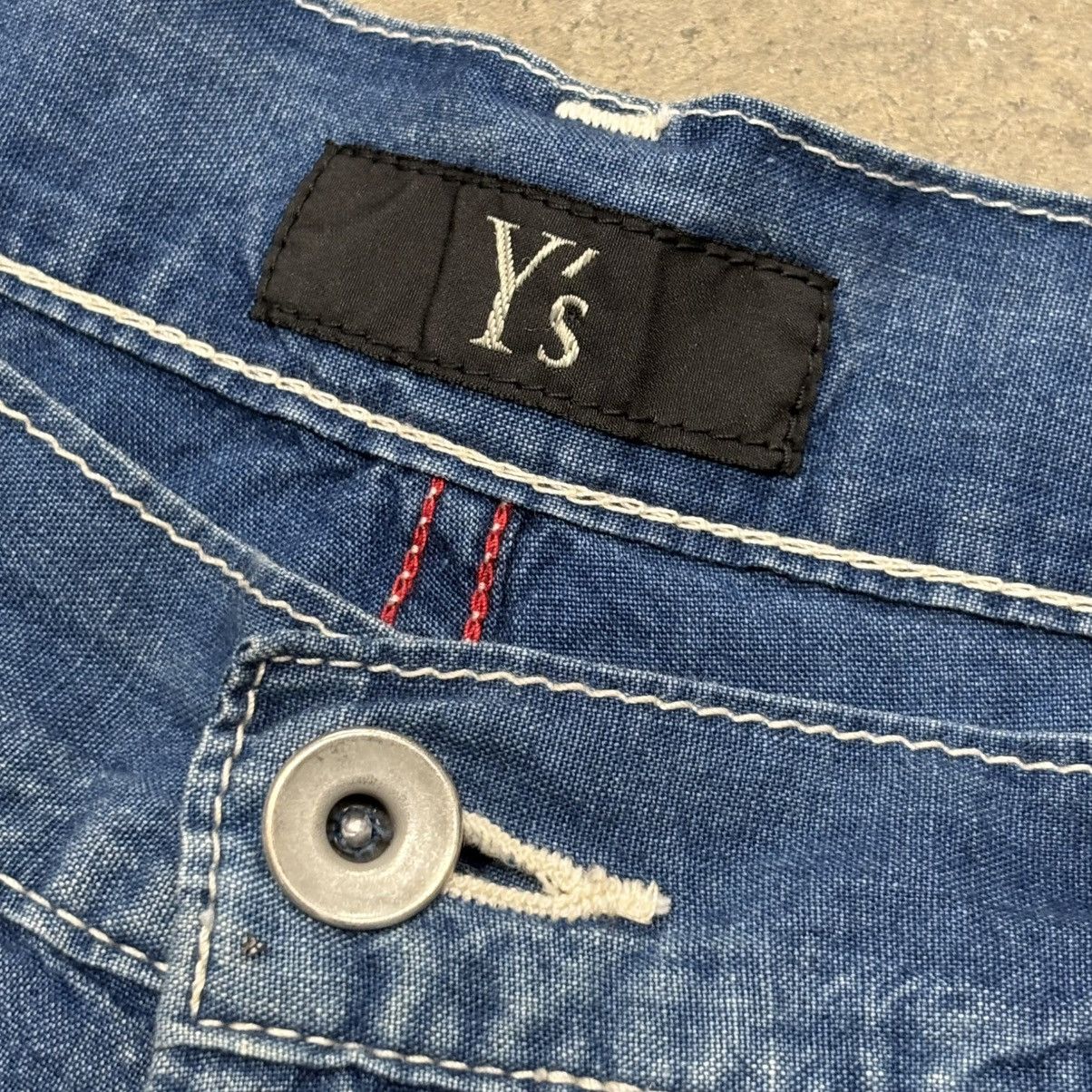 Y's × Yohji Yamamoto Vintage 90s Yohji Y’s For Men Wide Leg Denim Pants Size US 34 / EU 50 - 3 Thumbnail