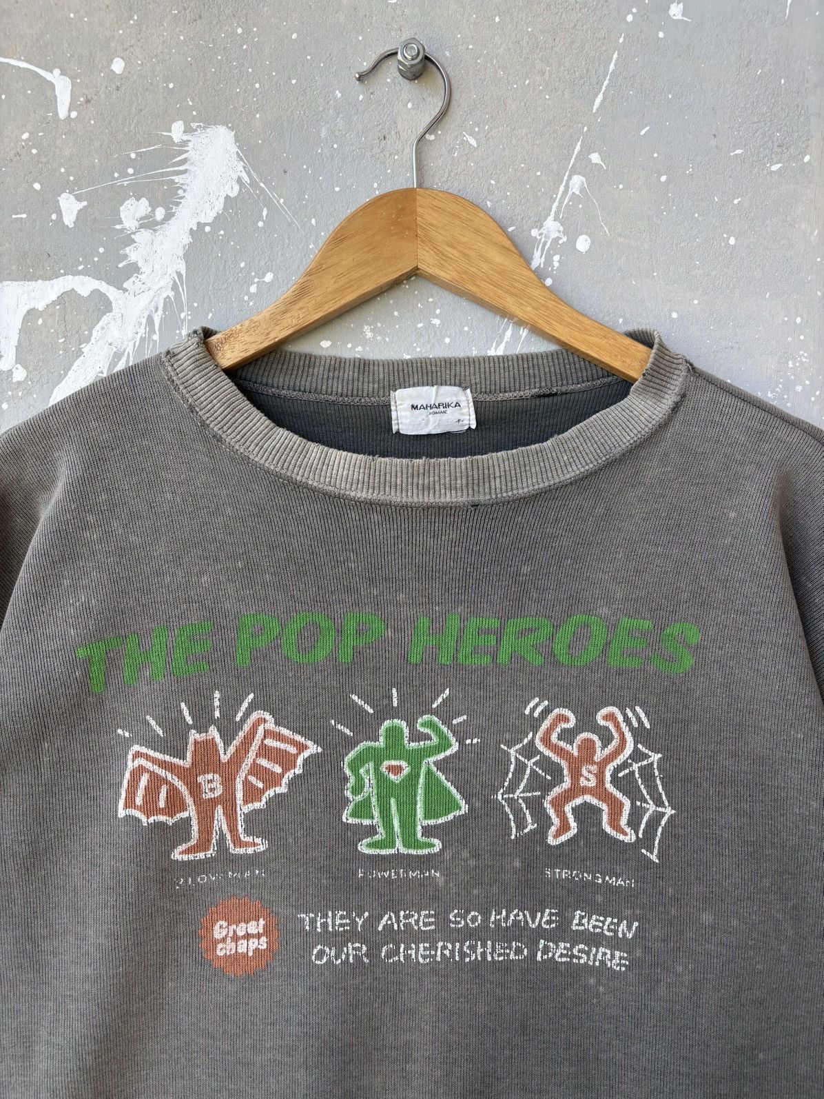 Japanese Brand Vintage Trashed Pop Art Gravity Men Inspired By Keith Haring Size US M / EU 48-50 / 2 - 2 Thumbnail