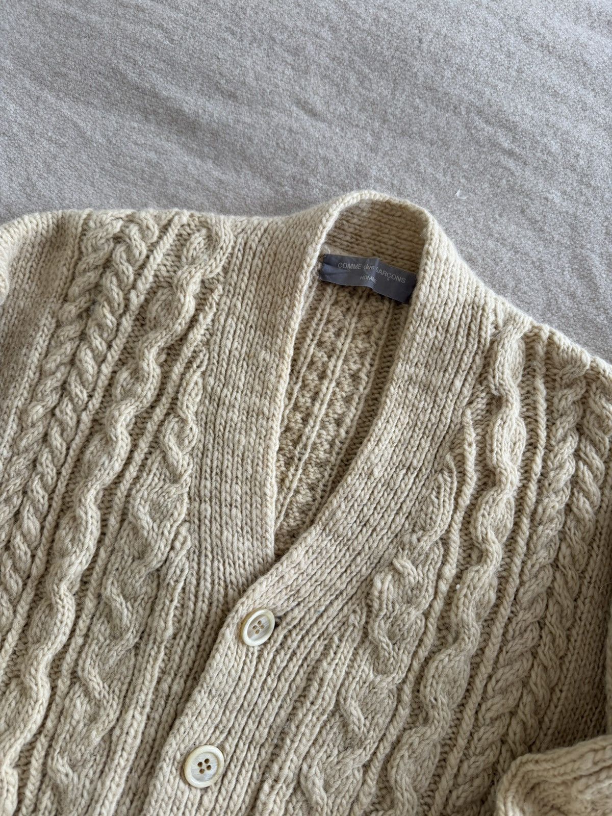 Comme des Garcons Homme Vintage 1980’s Archive Cardigan Knit Size US XL / EU 56 / 4 - 2 Thumbnail