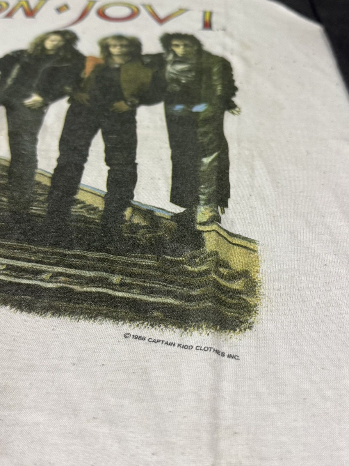 Band Tees BON JOVI 80s VINTAGE THE BROHERHOOD TOUR1989 Size US L / EU 52-54 / 3 - 4 Thumbnail