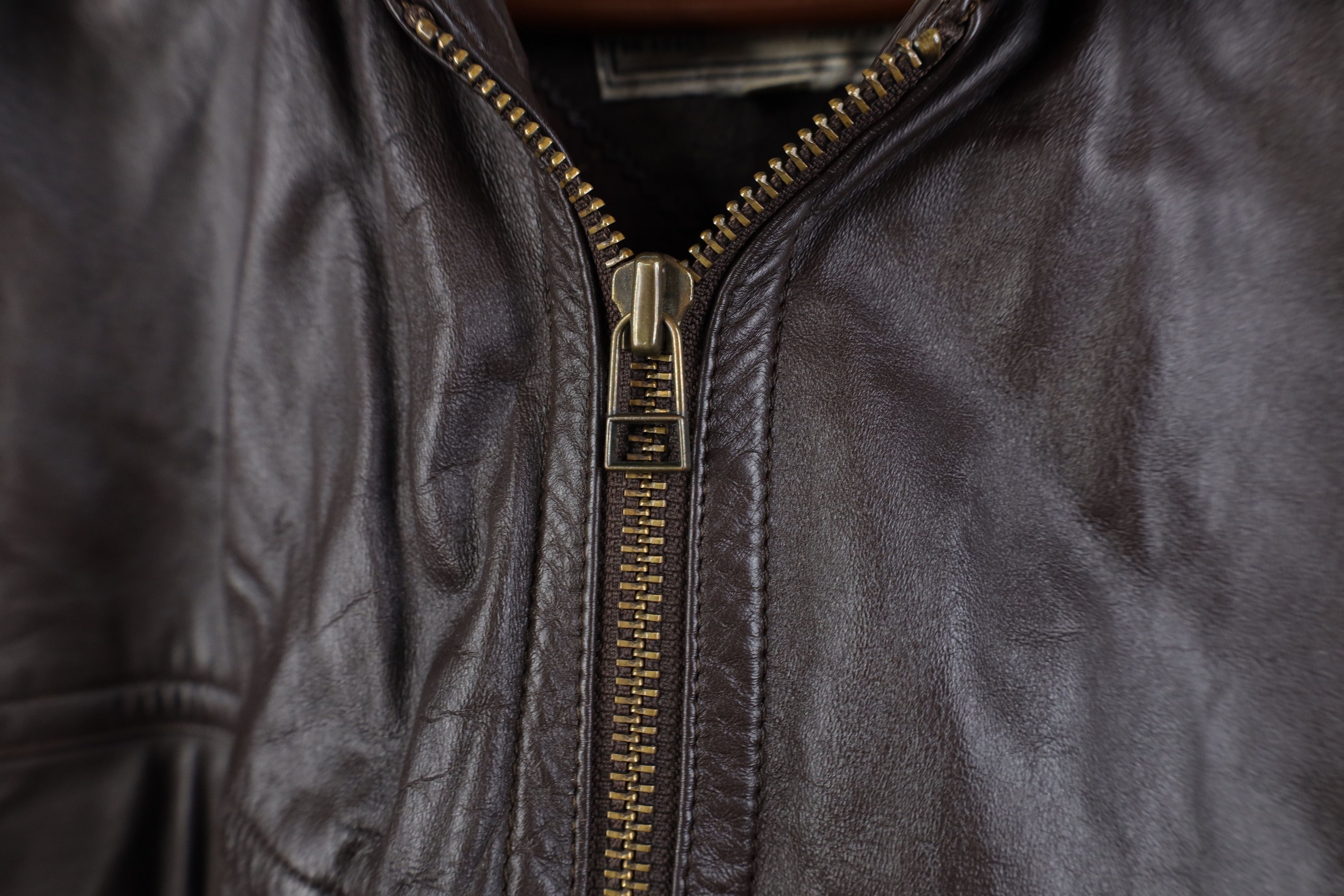 Vintage Vintage 90s Streetwear Quilted Leather Bomber Jacket Brown Size US M / EU 48-50 / 2 - 13 Thumbnail