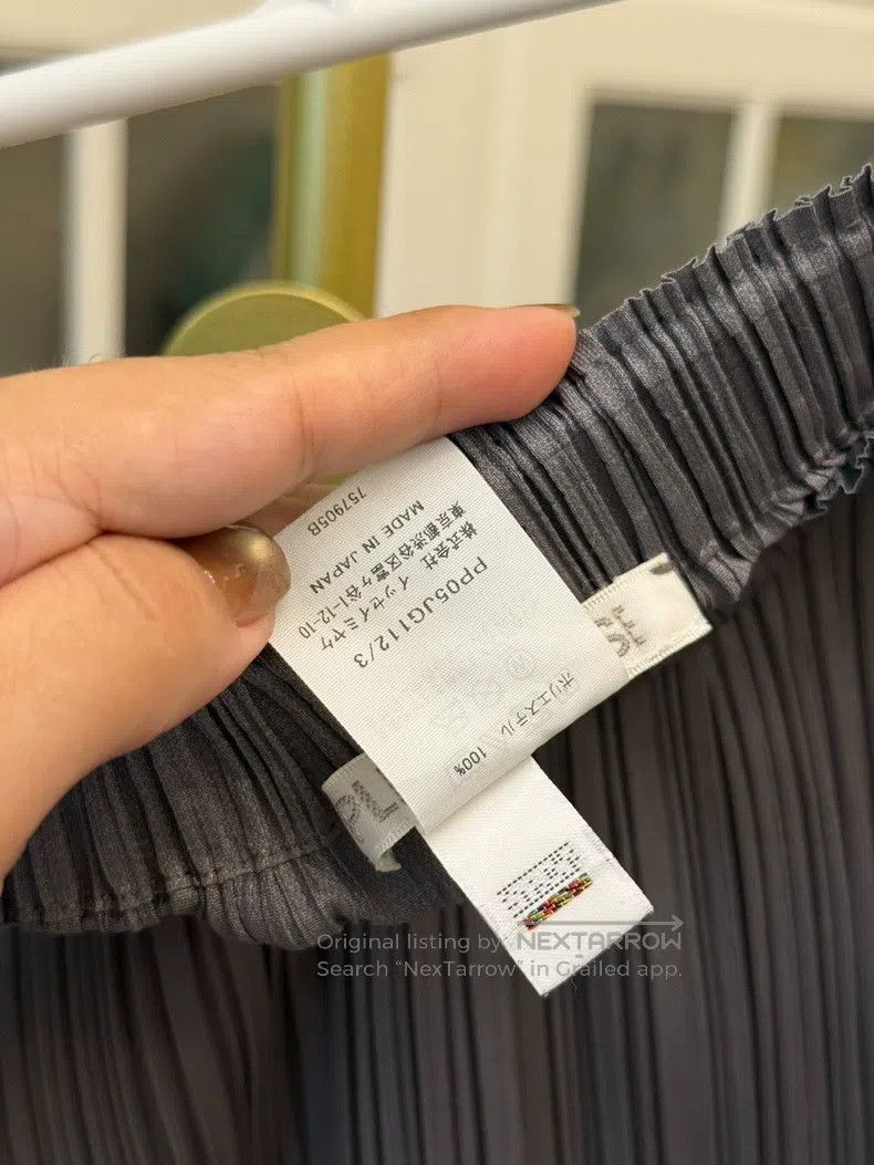 Issey Miyake Issey Miyake size:3 Dark Gray Midi Skirt Size 31" - 3 Thumbnail