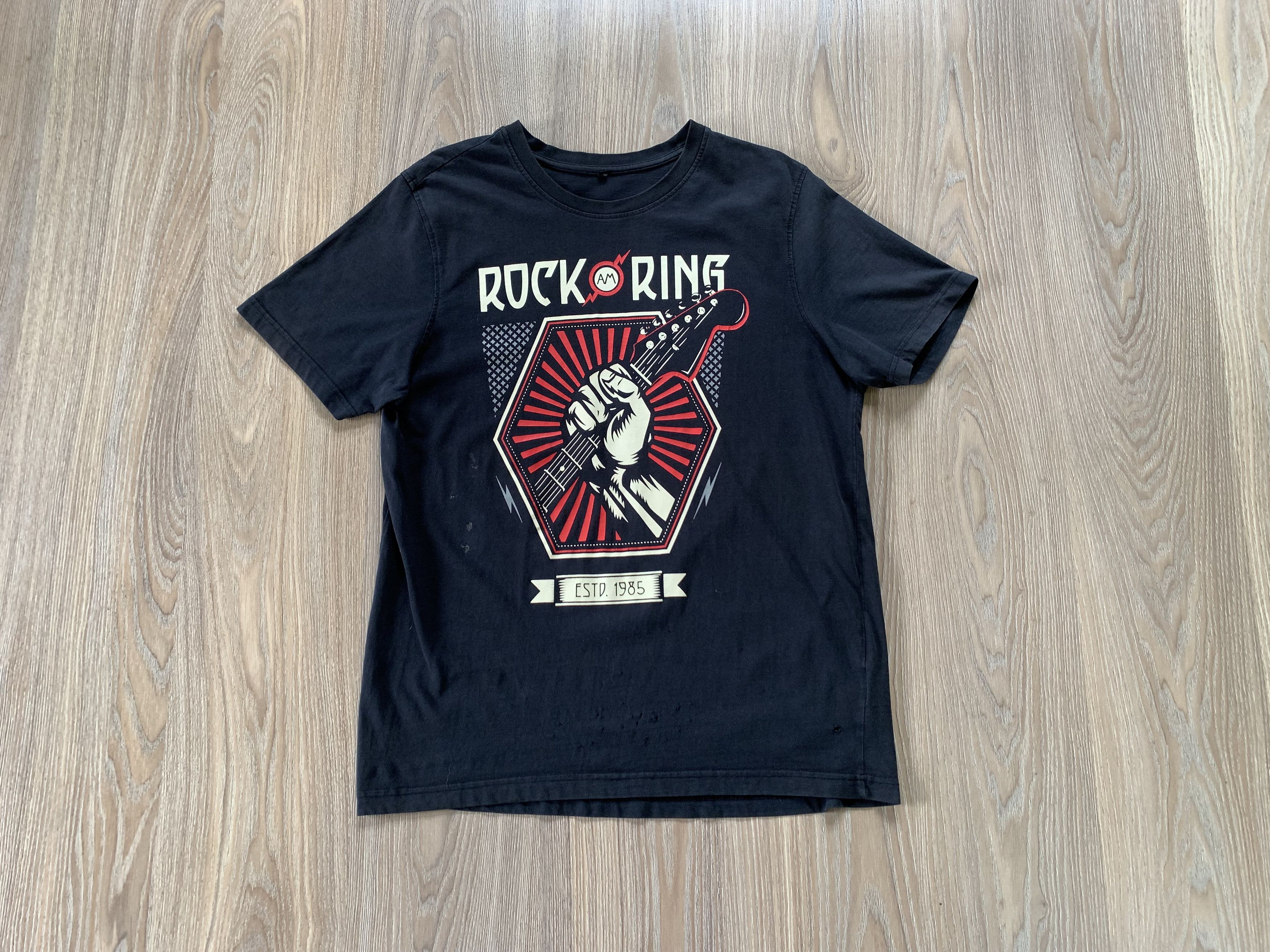 Band Tees Vintage Rock Am Ring Black T-Shirt Size US XXL / EU 58 / 5 - 1 Thumbnail