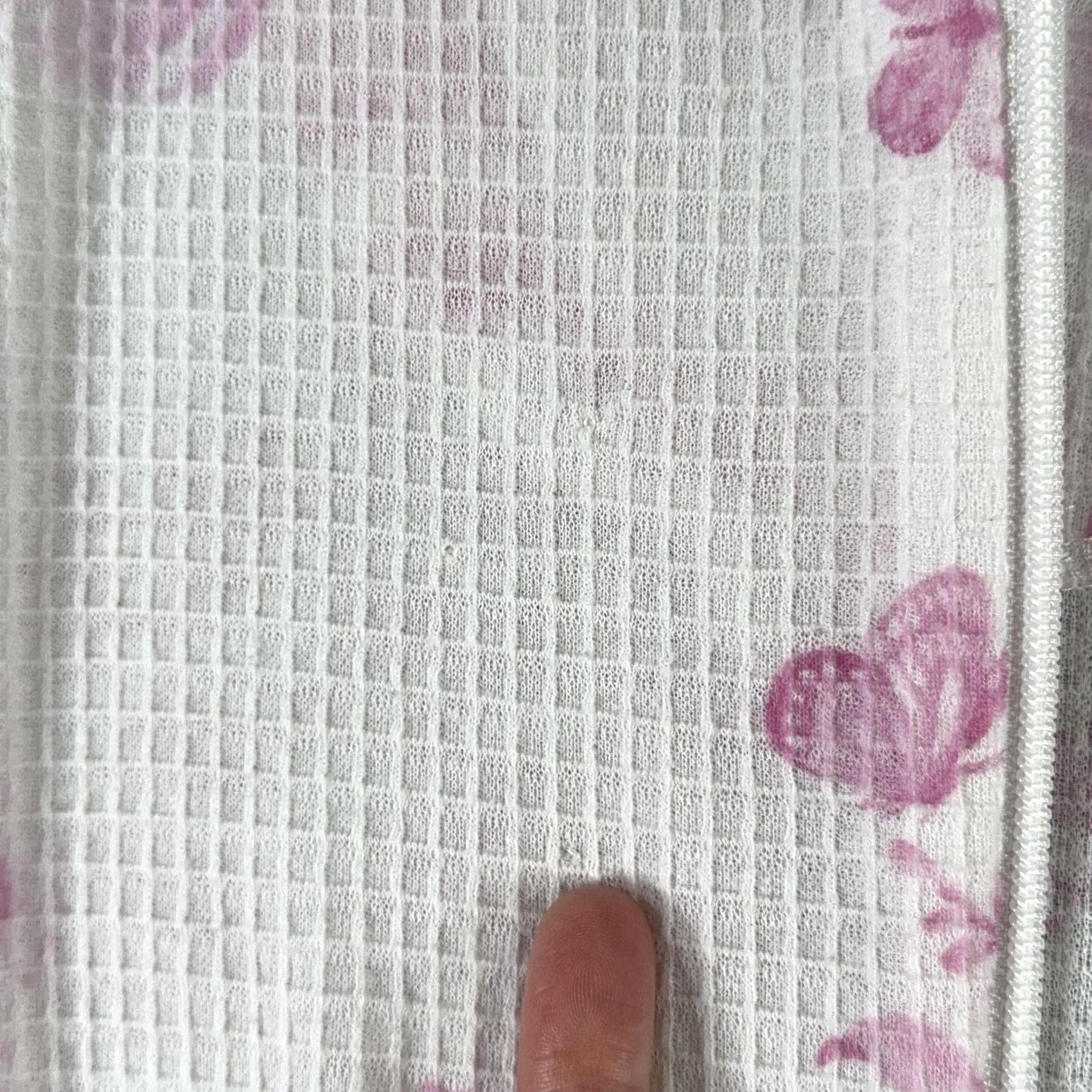 Laura Ashley Laura Ashley Robe Women's Medium Floral Zip Long Sleeve Pockets Waffle Knit Pink Sleeper Kimono Style Vintage: No Size M / US 6-8 / IT 42-44 - 4 Thumbnail