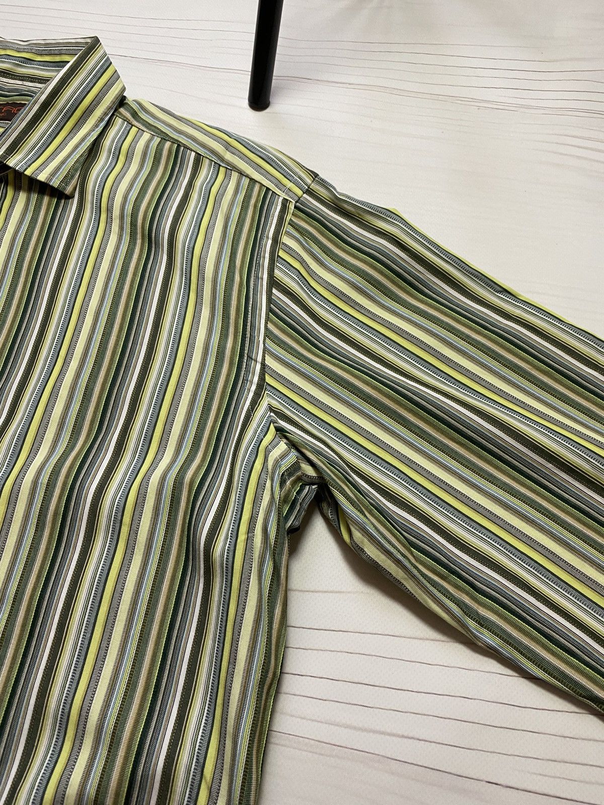 Etro × Vintage Vintage Etro Via Spartaco 3 striped designy button up shirt Size US L / EU 52-54 / 3 - 9 Thumbnail