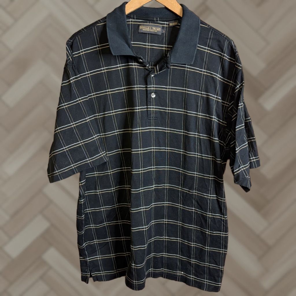 Vintage Donald Trump Signature Collection Shirt Men's L Black Short Sleeve Size US L / EU 52-54 / 3 - 1 Thumbnail
