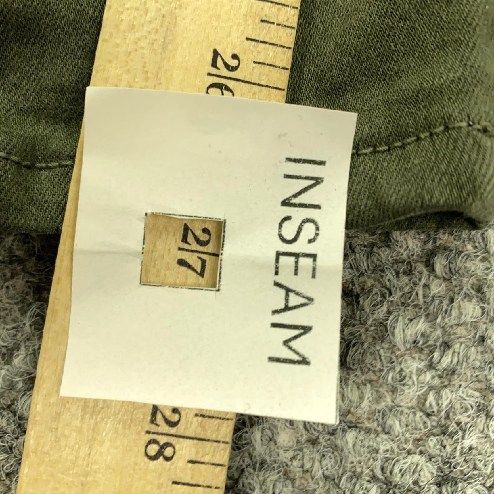 7 For All Mankind VINTAGE? Wait original not vintage. So no. Title: 7 For All Mankind Skinny Jeans Womens 23 Olive Green Mid Rise Stretch Twill Size 40" / US 18 - 4 Thumbnail