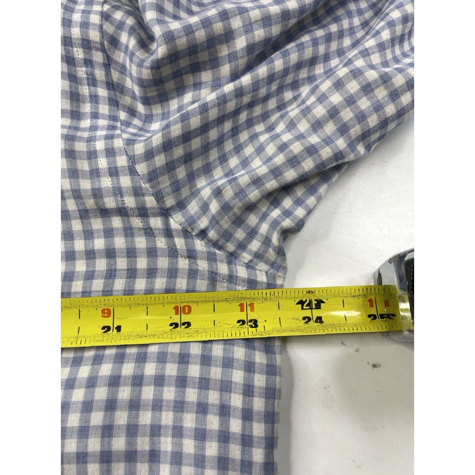 Billy Reid Billy Reid Shirt Mens XL Button-Up Long Sleeve Gingham Plaid Blue Multicolor Check Casual Business Travel Wedding Standard Cut Size US XL / EU 56 / 4 - 7 Thumbnail