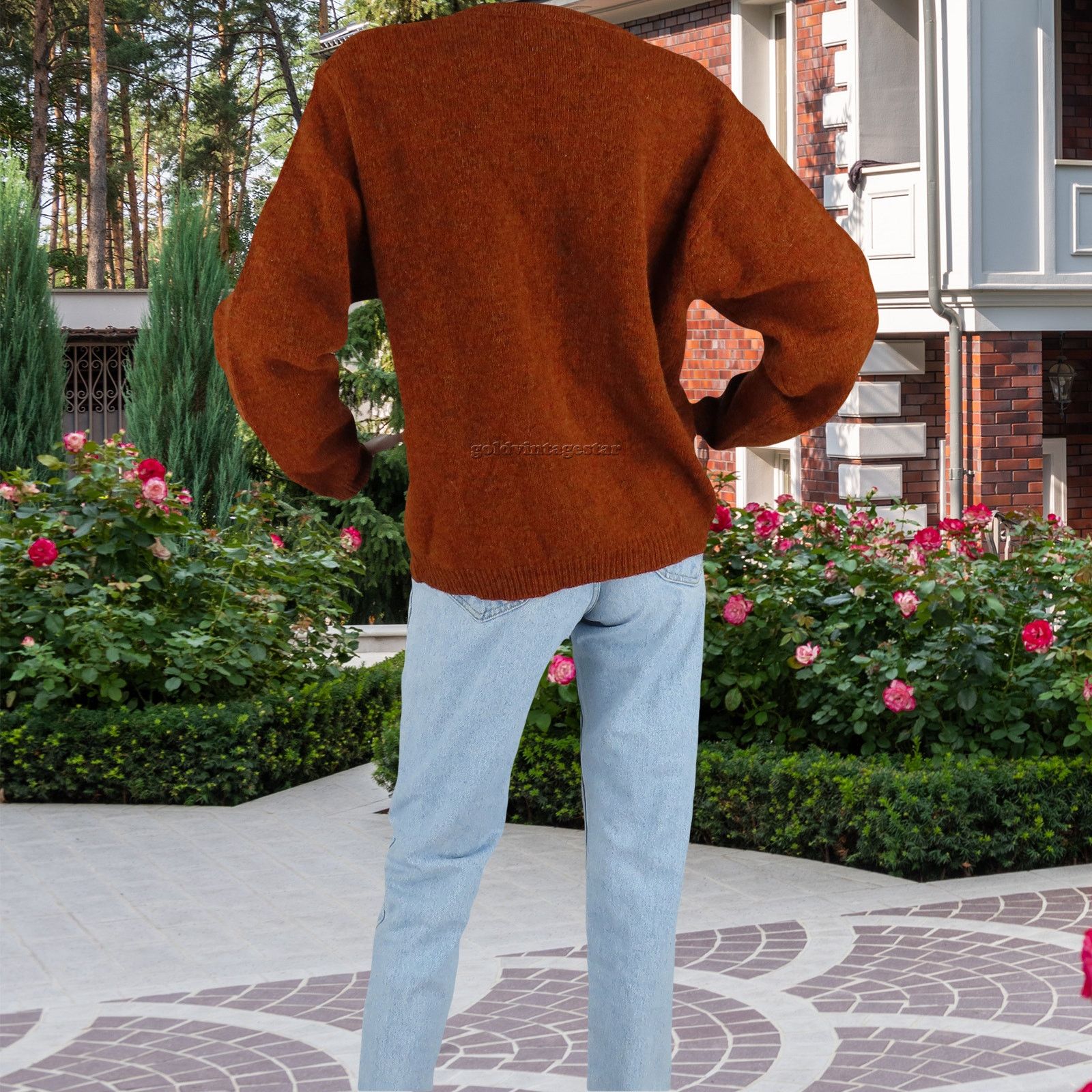 Other Orvis Braided Cable Knit Wool Cardigan Nordic Sweater L Size L / US 10 / IT 46 - 4 Thumbnail