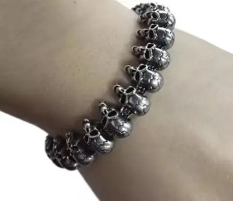 Jewelry Skulls Hand Punk Bracelet Size ONE SIZE - 2 Thumbnail