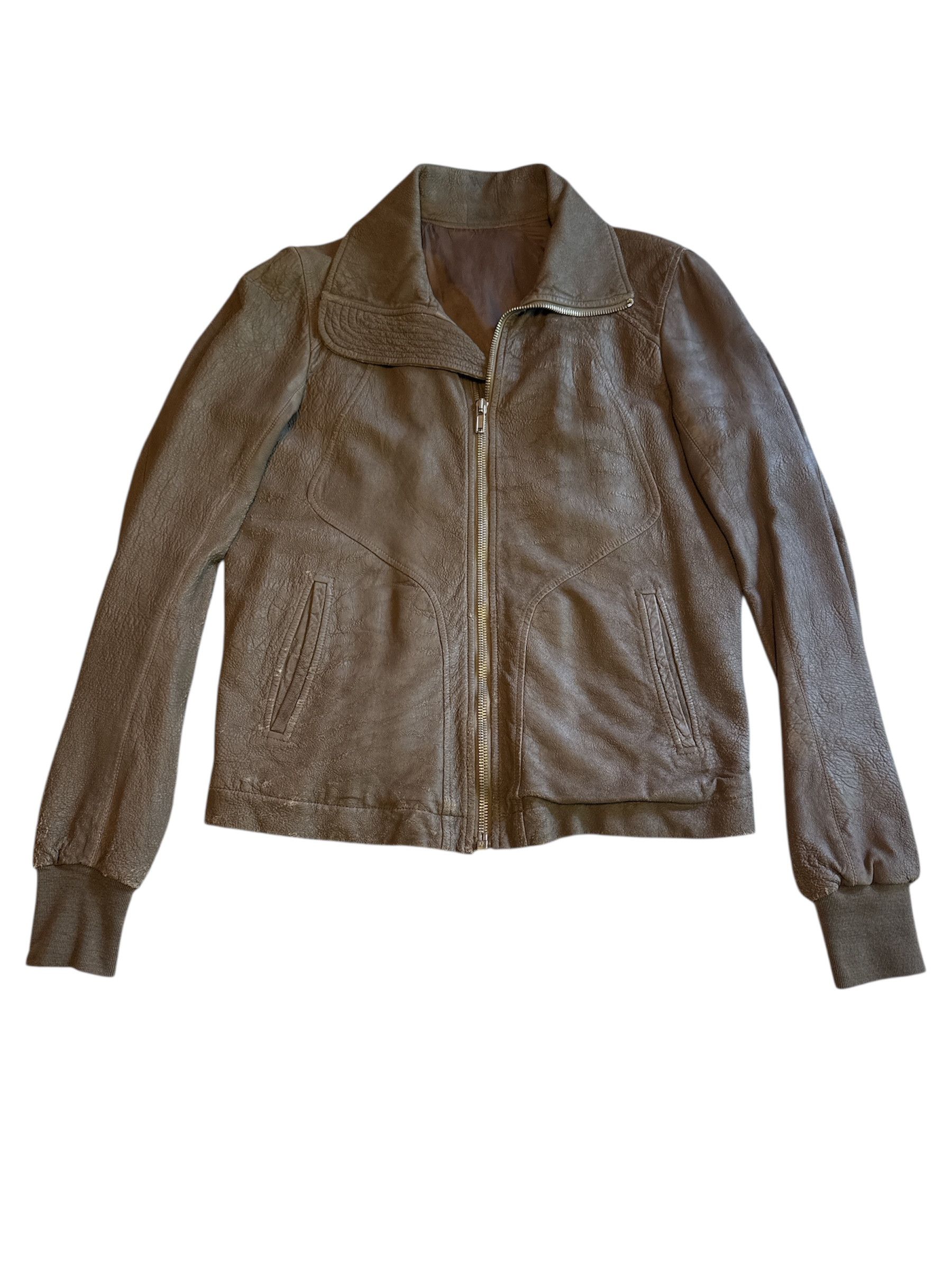 ね*ぴ様 Rick Owens IES Blistered LeatherJac Rick Owens Blistered Jacket | Grailed