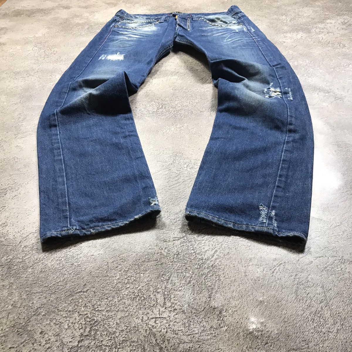 Vintage Vintage 90s Distressed Baggy Jeans Thrashed Grunge Skate 38 Size US 38 / EU 54 - 1 Thumbnail