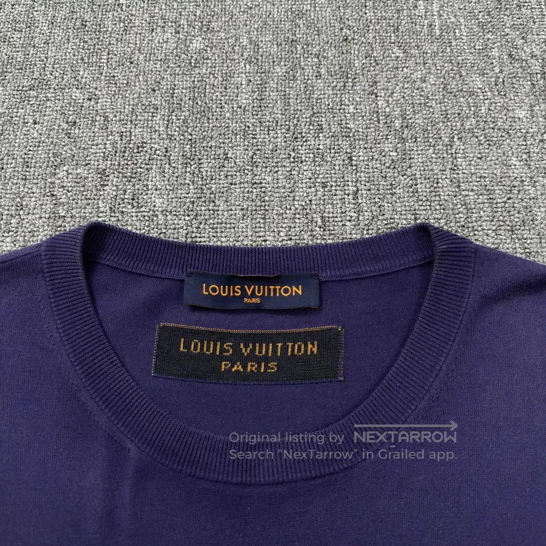 Louis Vuitton Louis Vuitton Purple Cotton Tee for Men . Size US L / EU 52-54 / 3 - 2 Thumbnail