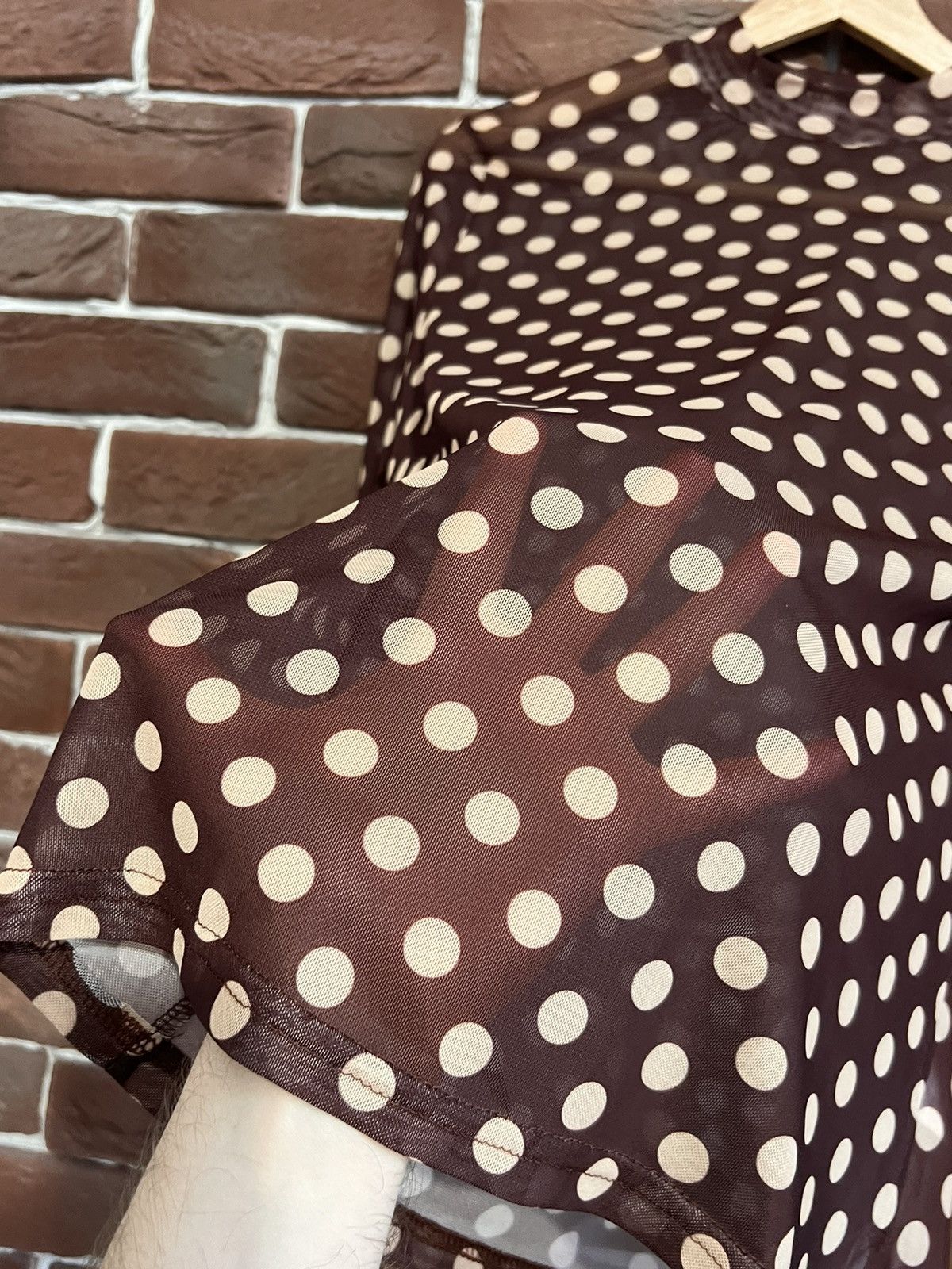 Jean Paul Gaultier Rare Vintage Polka Dot Y2K Mesh top like jean paul gaultie Size M / US 6-8 / IT 42-44 - 4 Thumbnail
