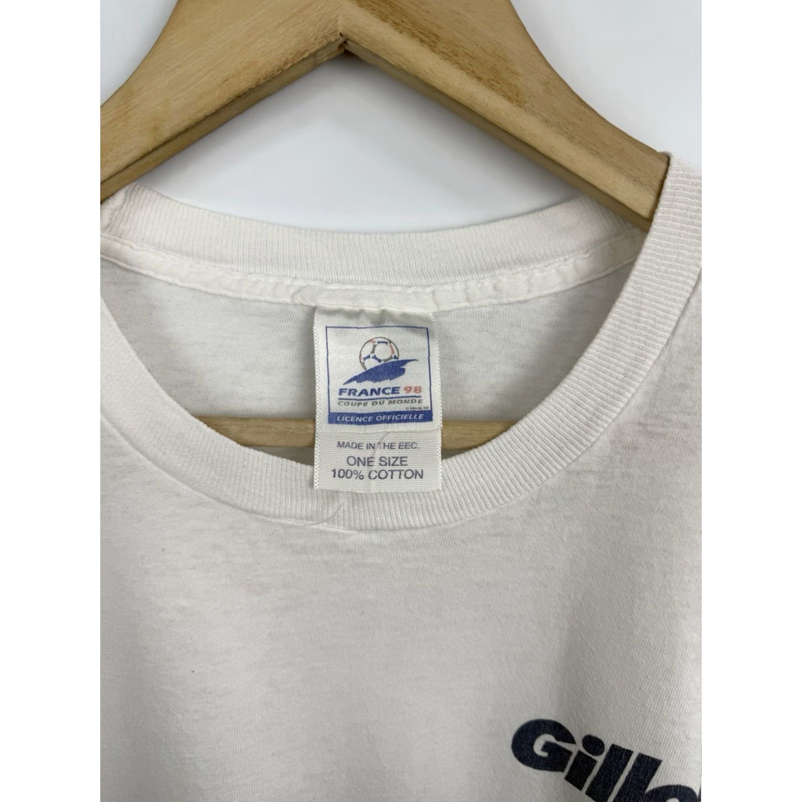Vintage VINTAGE FIFA World Cup France 1998 Gillette T-Shirt White L Men Sports Fans Shirt Size US M / EU 48-50 / 2 - 5 Thumbnail