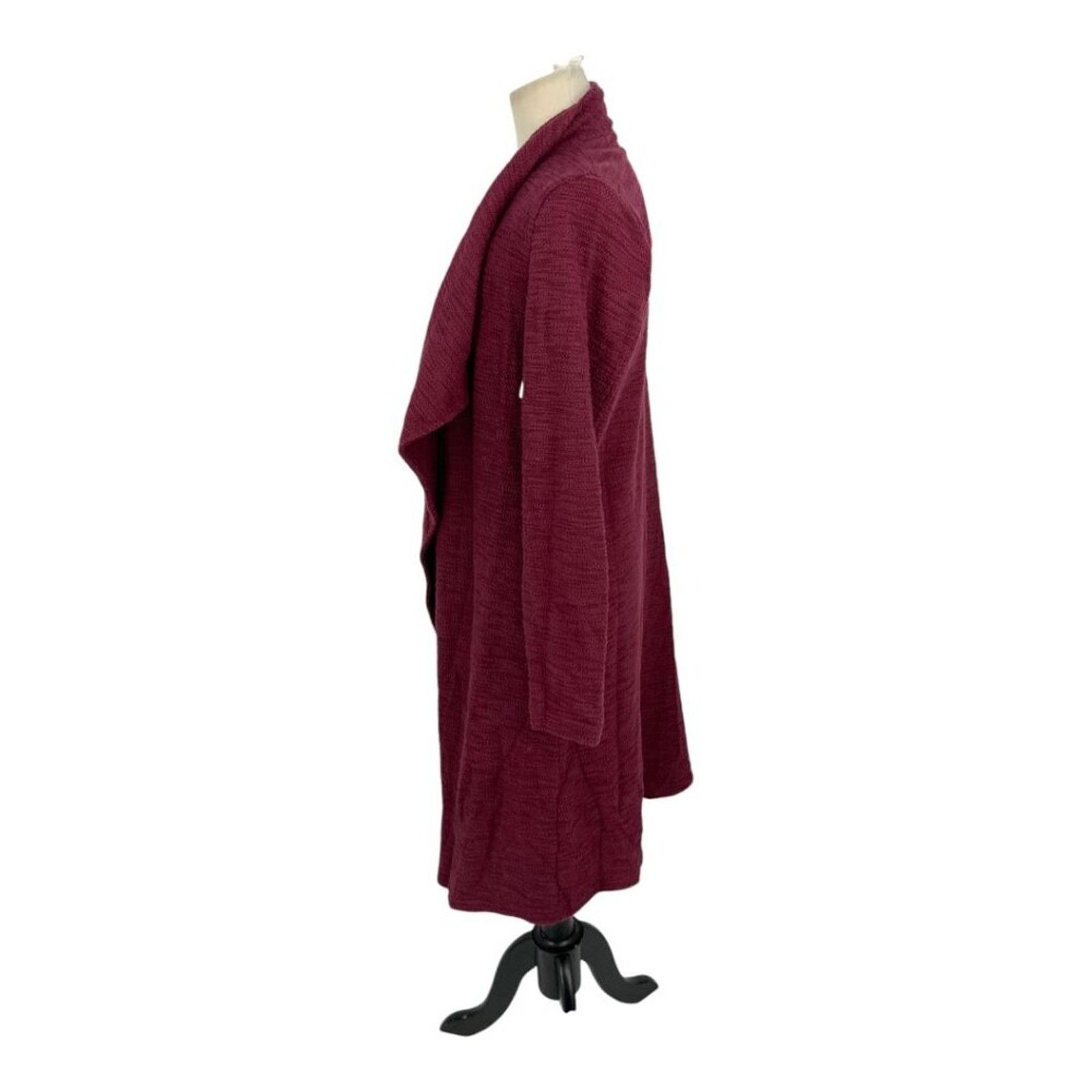 Steve Madden Steve Madden Slub Knit Jacket In Wine Medium NWOT $109 MSRP Size M / US 6-8 / IT 42-44 - 5 Thumbnail