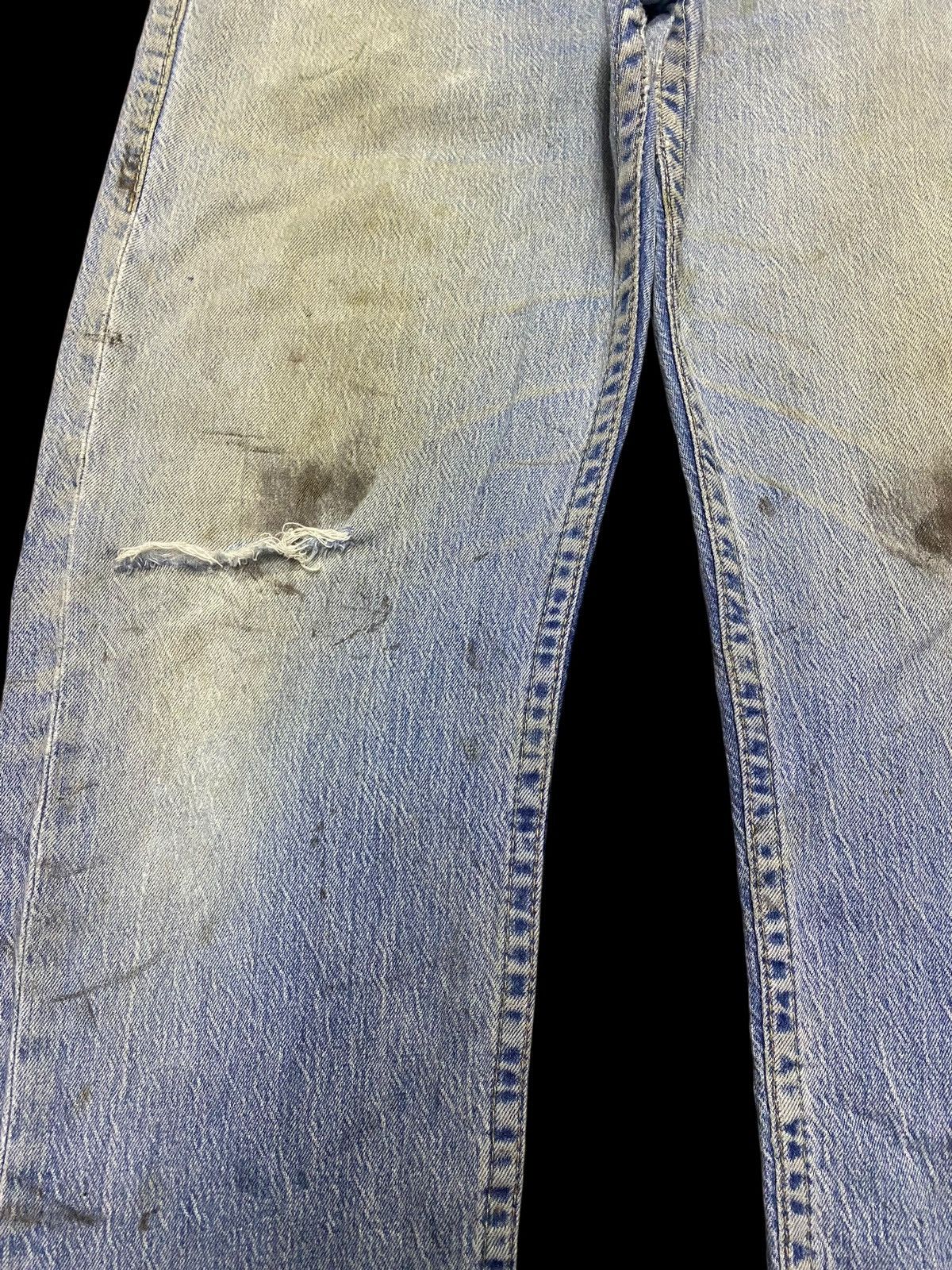 Levi's Made & Crafted Vintage Levis Big E Grunge Distressed Loose Jeans Size US 33 - 7 Thumbnail