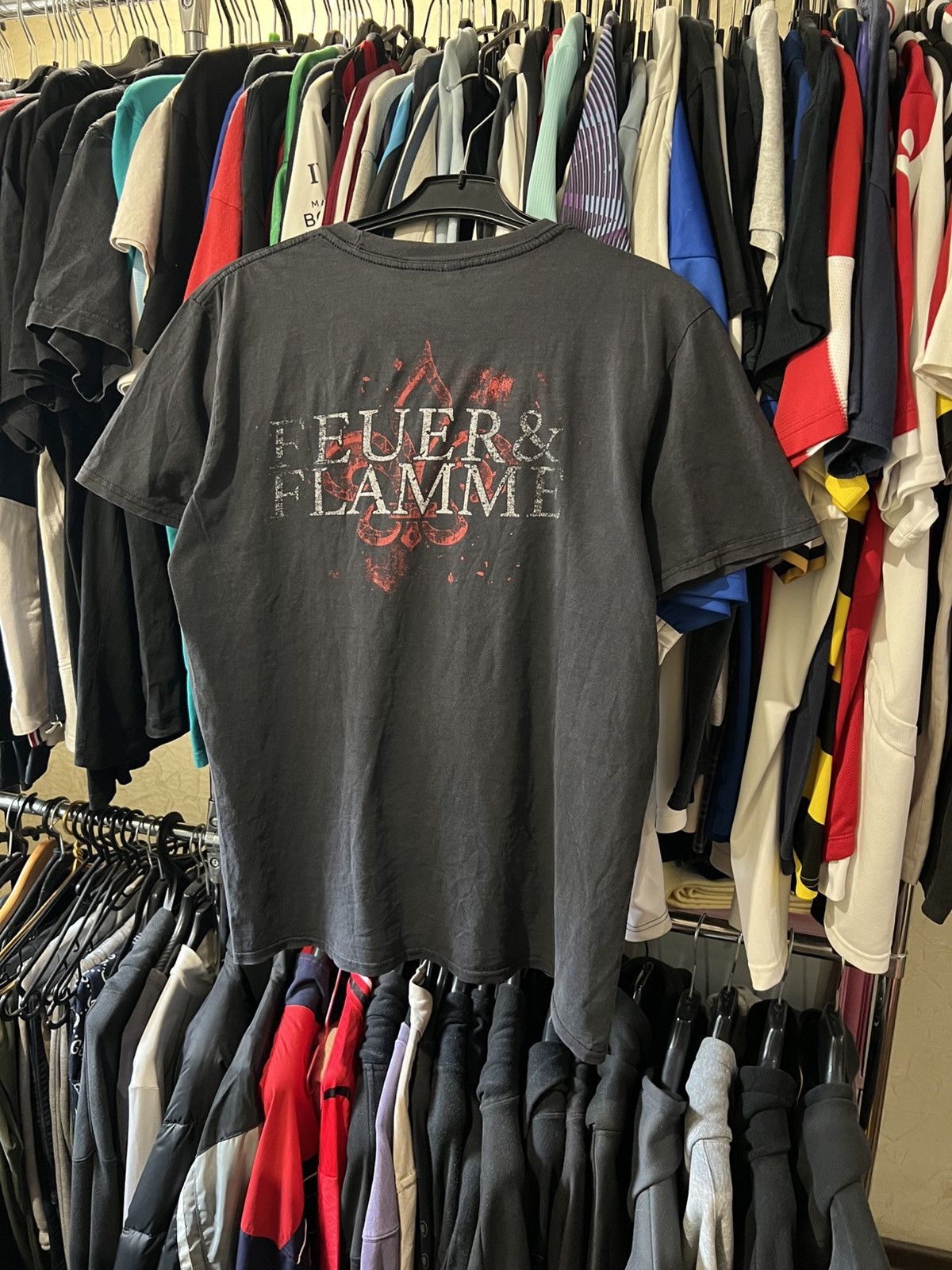 Band Tees VINTAGE DARTAGNAN FEUER & FLAMME GRAPHIC AOP BAND T SHIRT Size US L / EU 52-54 / 3 - 3 Thumbnail