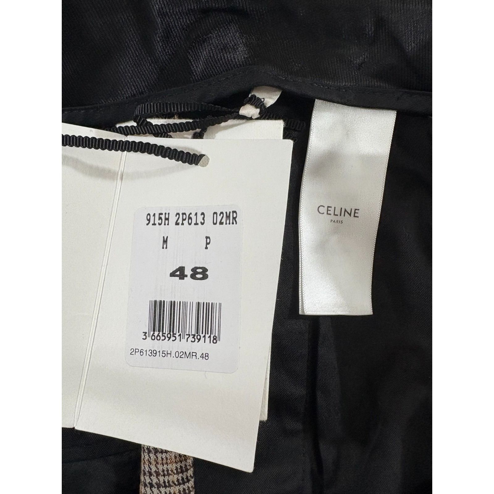 Celine Celine wool plaid wide legs pants size 48 30 US NWT Retail $ Size 30" / US 8 / IT 44 - 3 Thumbnail