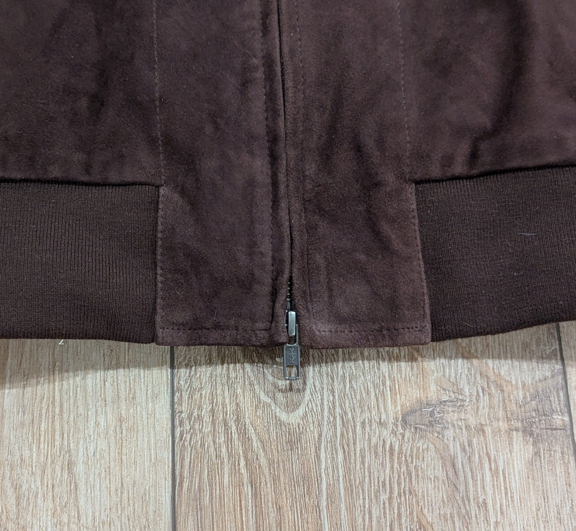 Slate & Stone Slate & Stone Suede Bomber Jacket Chocolate Brown XL Size US XL / EU 56 / 4 - 4 Thumbnail