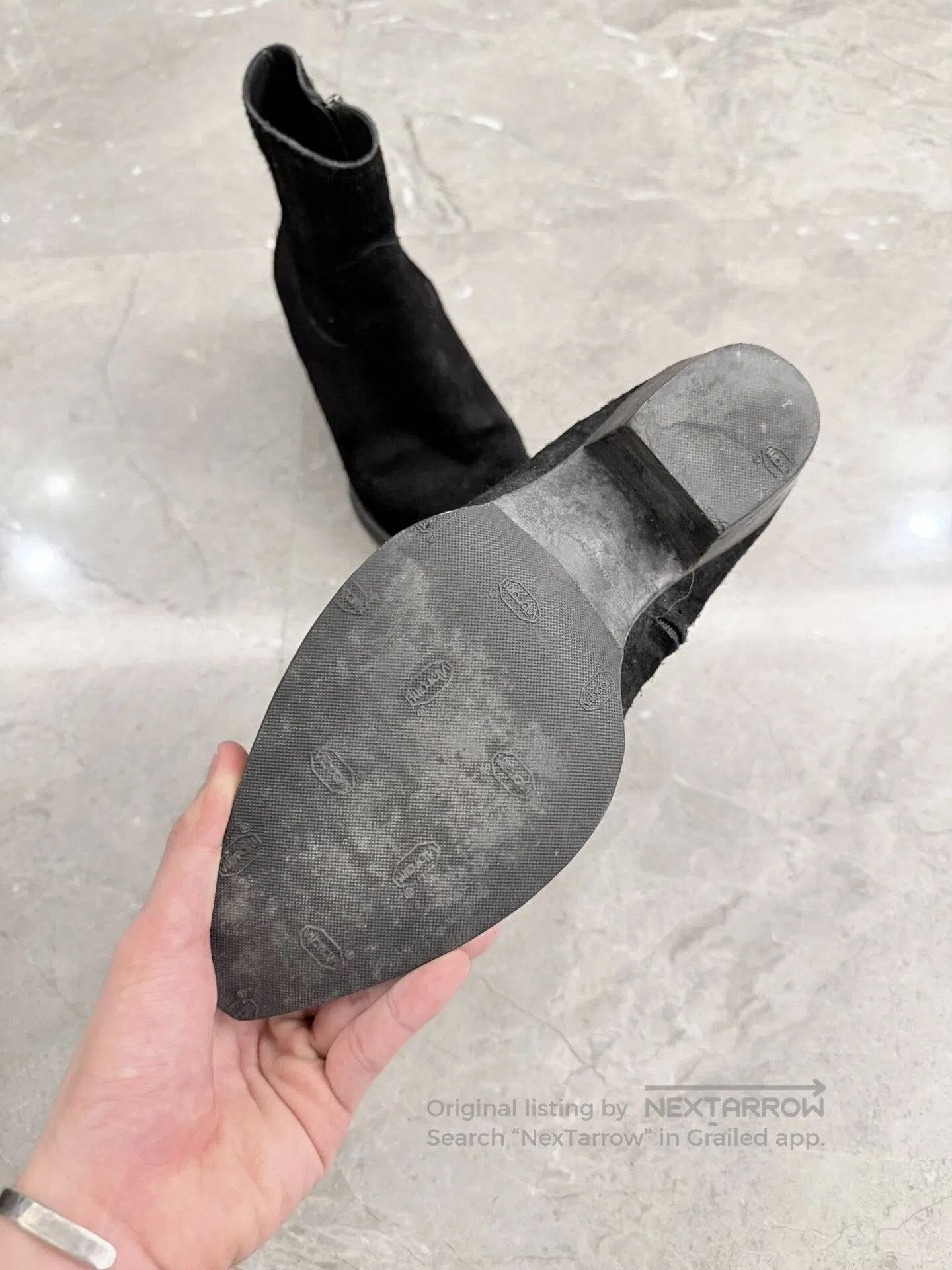 Yves Saint Laurent Saint Laurent Black Suede Chelsea Boots. Size US 8 / EU 41 - 7 Thumbnail