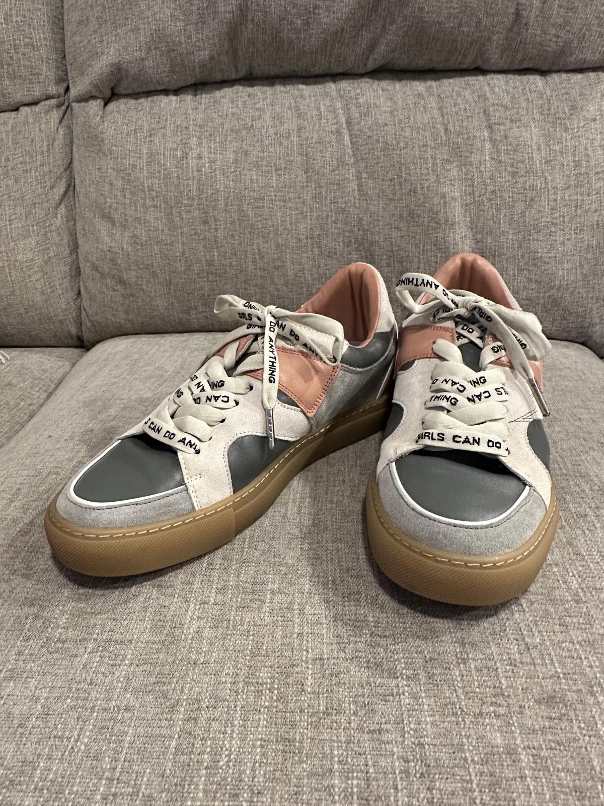 Zadig & Voltaire Zadig & Voltaire Board Top Patch Sneakers Leather/Suede Size US 9 / IT 39 - 4 Thumbnail