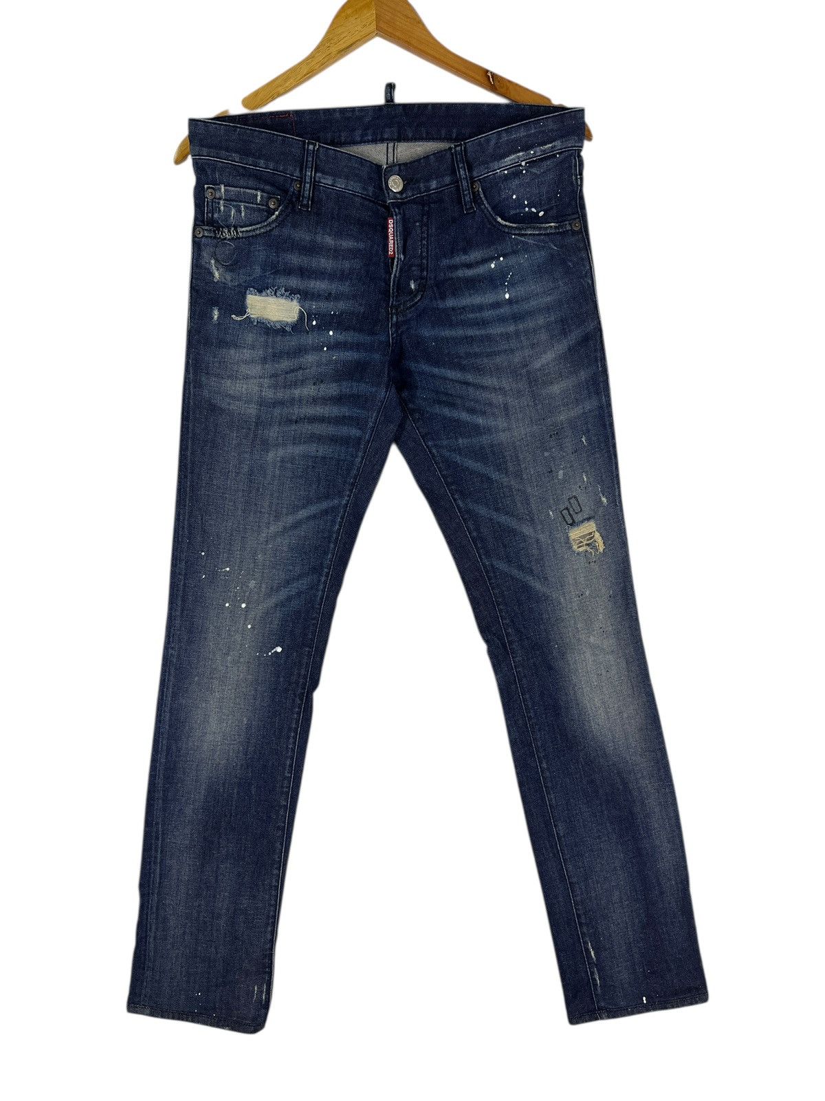 Dsquared2 🔥 Dsquared2 distressed denim jeans paint splatter Size US 31 - 1 Thumbnail