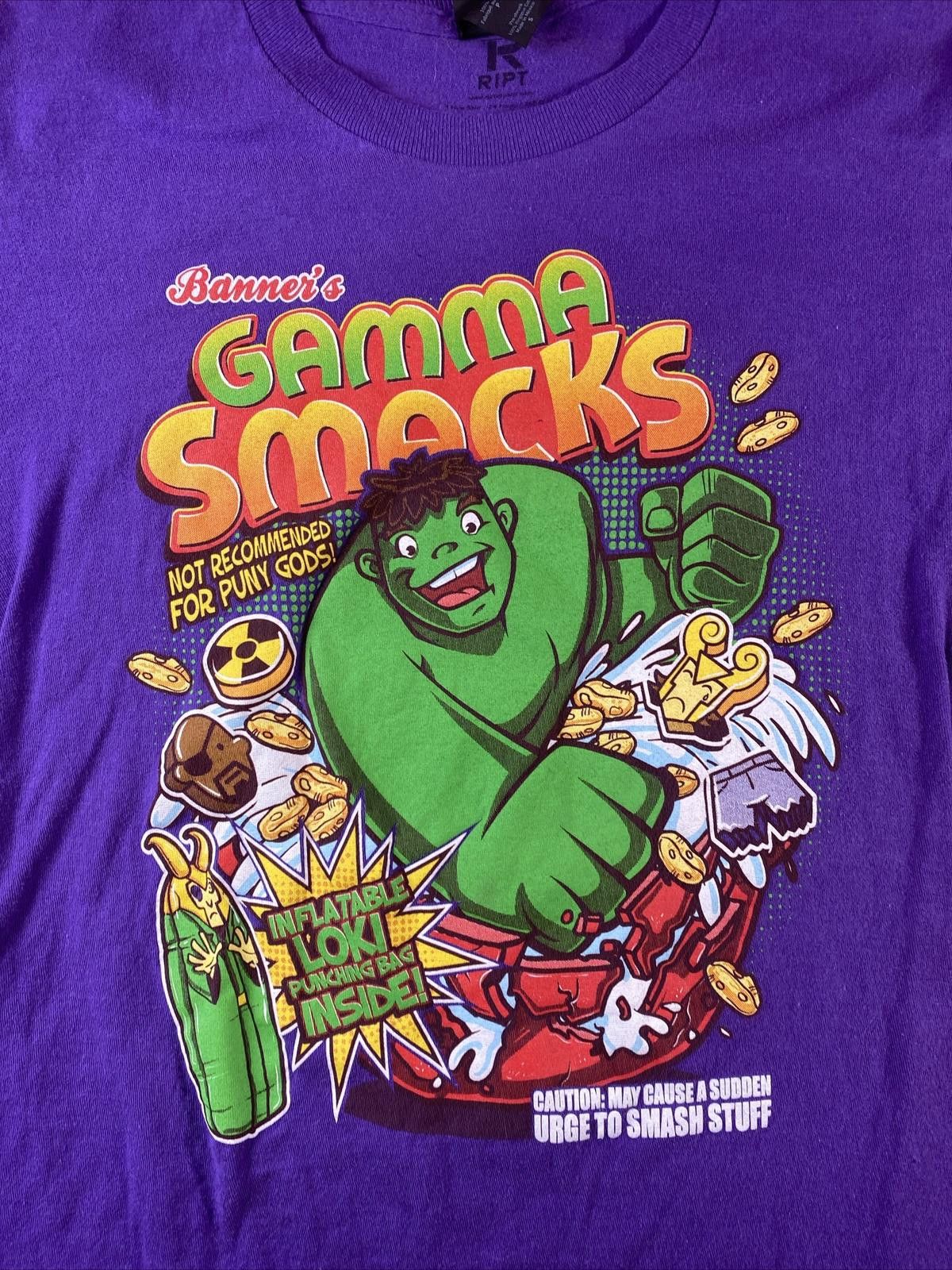 Marvel Comics Hulk Shirt Mens Small Marvel Purple Gamma Smacks Ript Funny Size US S / EU 44-46 / 1 - 1 Thumbnail