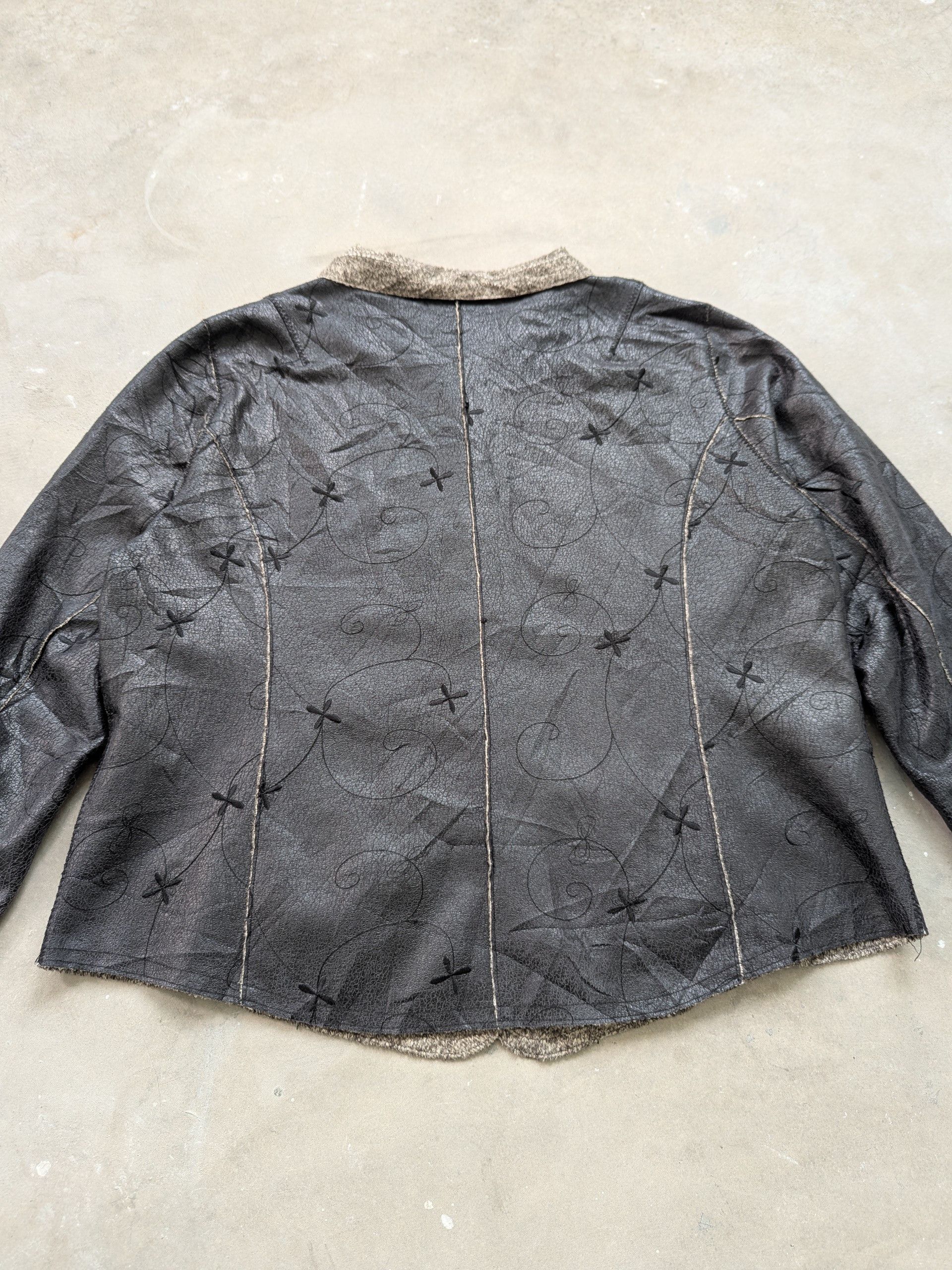 Japanese Brand × Vintage Vintage Black Jacket Patches Lining Fleece Size M / US 6-8 / IT 42-44 - 12 Thumbnail