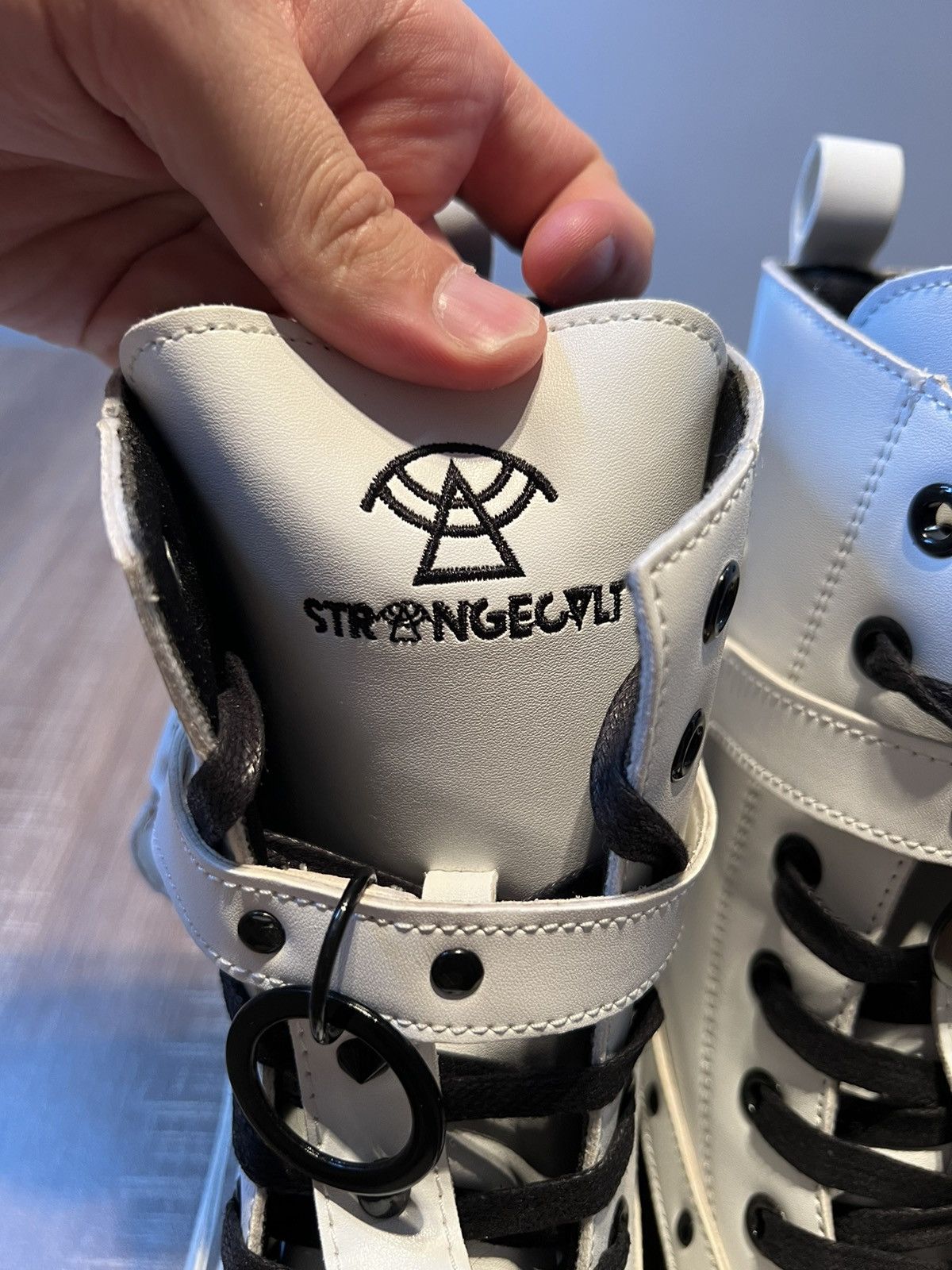 STRANGE MATTER Strange Cvlt White Disorder Goth Boots Size 10 New Women Size US 10 / IT 40 - 8 Thumbnail