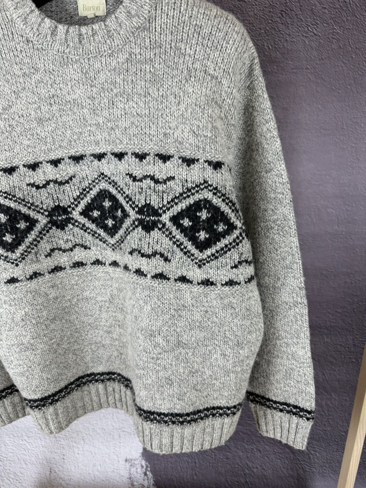 Burton Burton vintage ornament wool sweater size 5 knitwear Size US XL / EU 56 / 4 - 5 Thumbnail