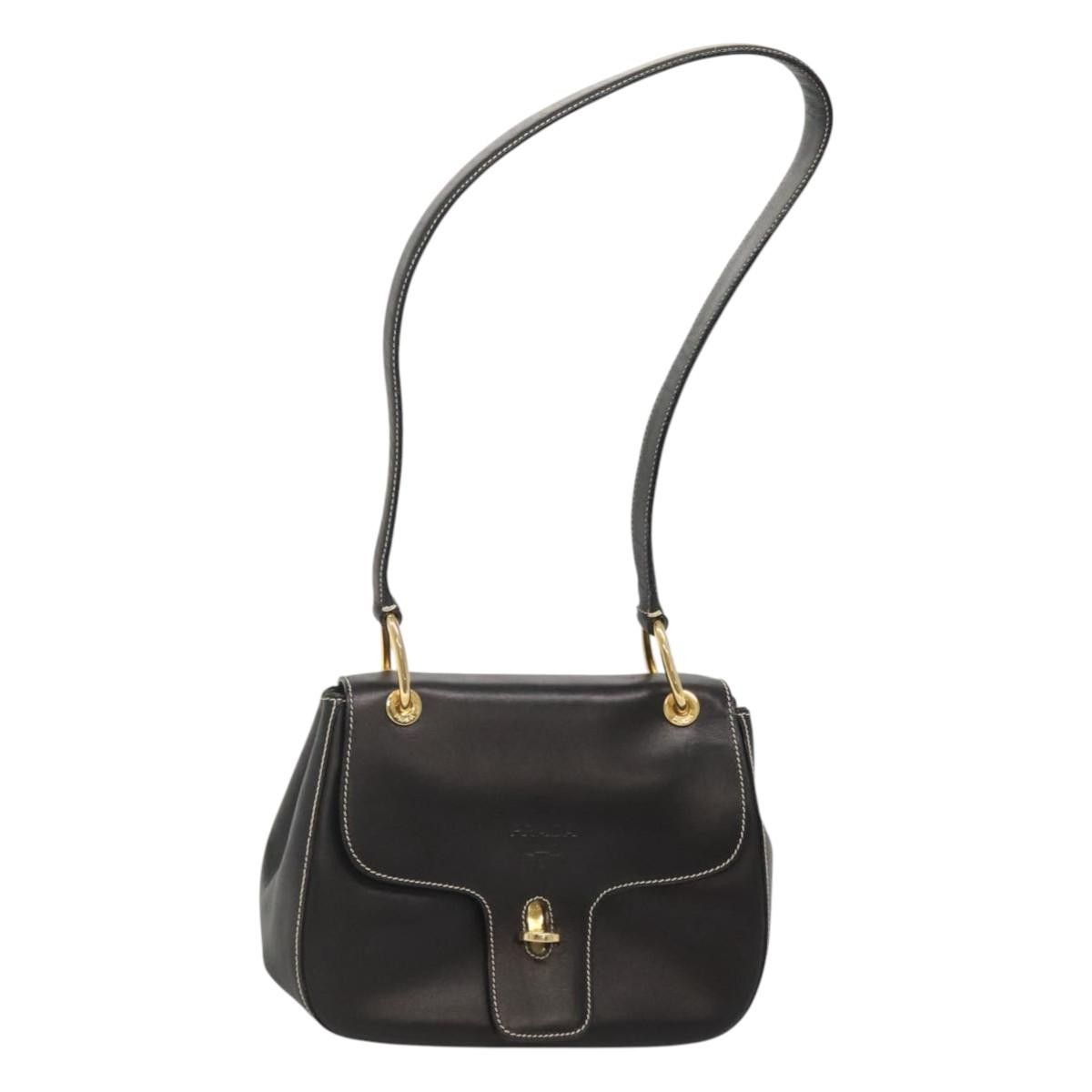 Prada Prada Vintage Flap Shoulder Bag Leather Size ONE SIZE - 1 Thumbnail